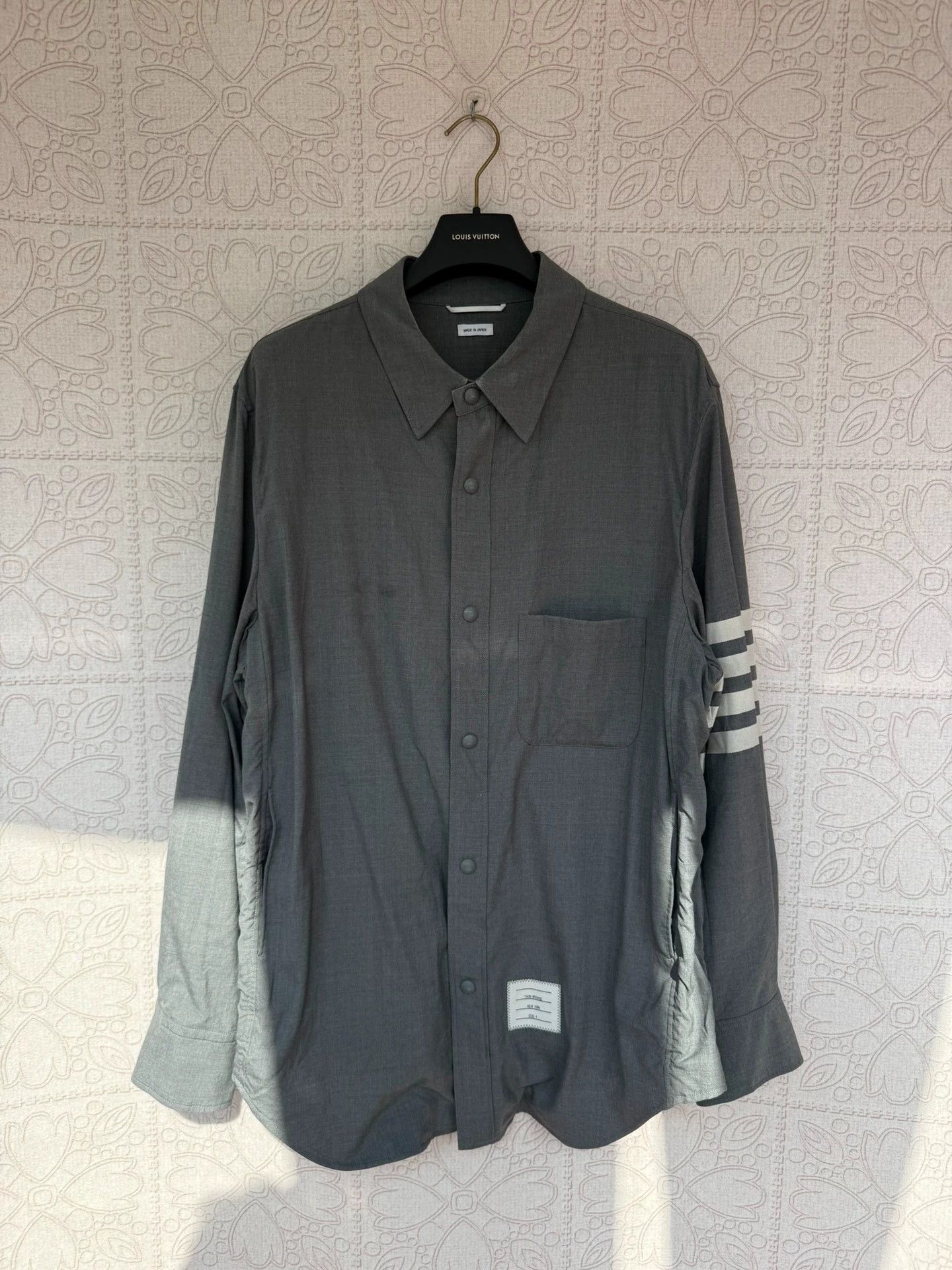 Thom Browne thom browne long sleeve wool shirt jacket Size US XL / EU 56 / 4 - 1 Thumbnail