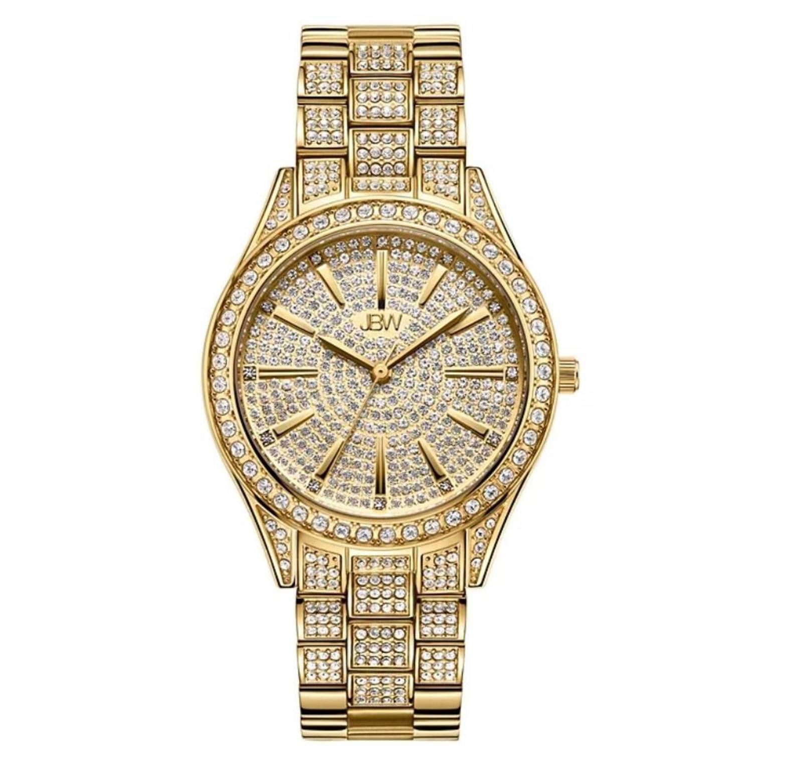 JBW JBW Cristal 34 Women's Gold Tone PVD Diamond/Crystal Watch Size ONE SIZE - 1 Thumbnail