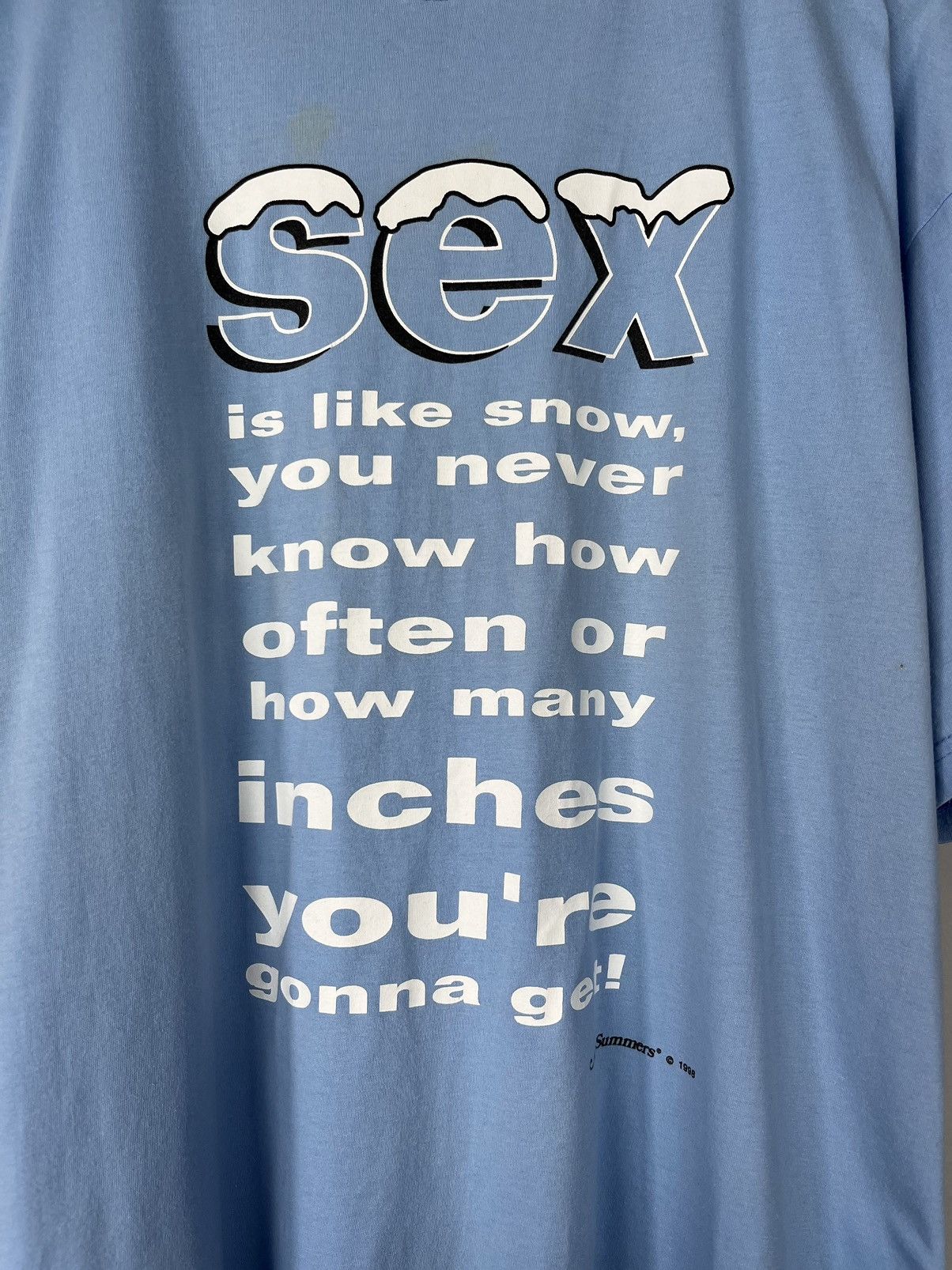 Hot Model Sex × Vintage Sex 18+ Funny Vintage 90s Retro Streetwear Tee Shirt Size US XL / EU 56 / 4 - 4 Thumbnail