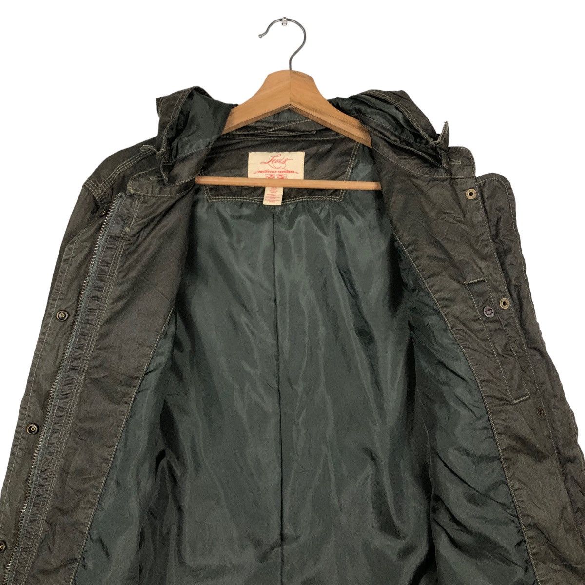 Japanese Brand 🔥Vintage Wax Fish Tail Parka Jacket Levi’s Biker Parachute Size US S / EU 44-46 / 1 - 14 Thumbnail