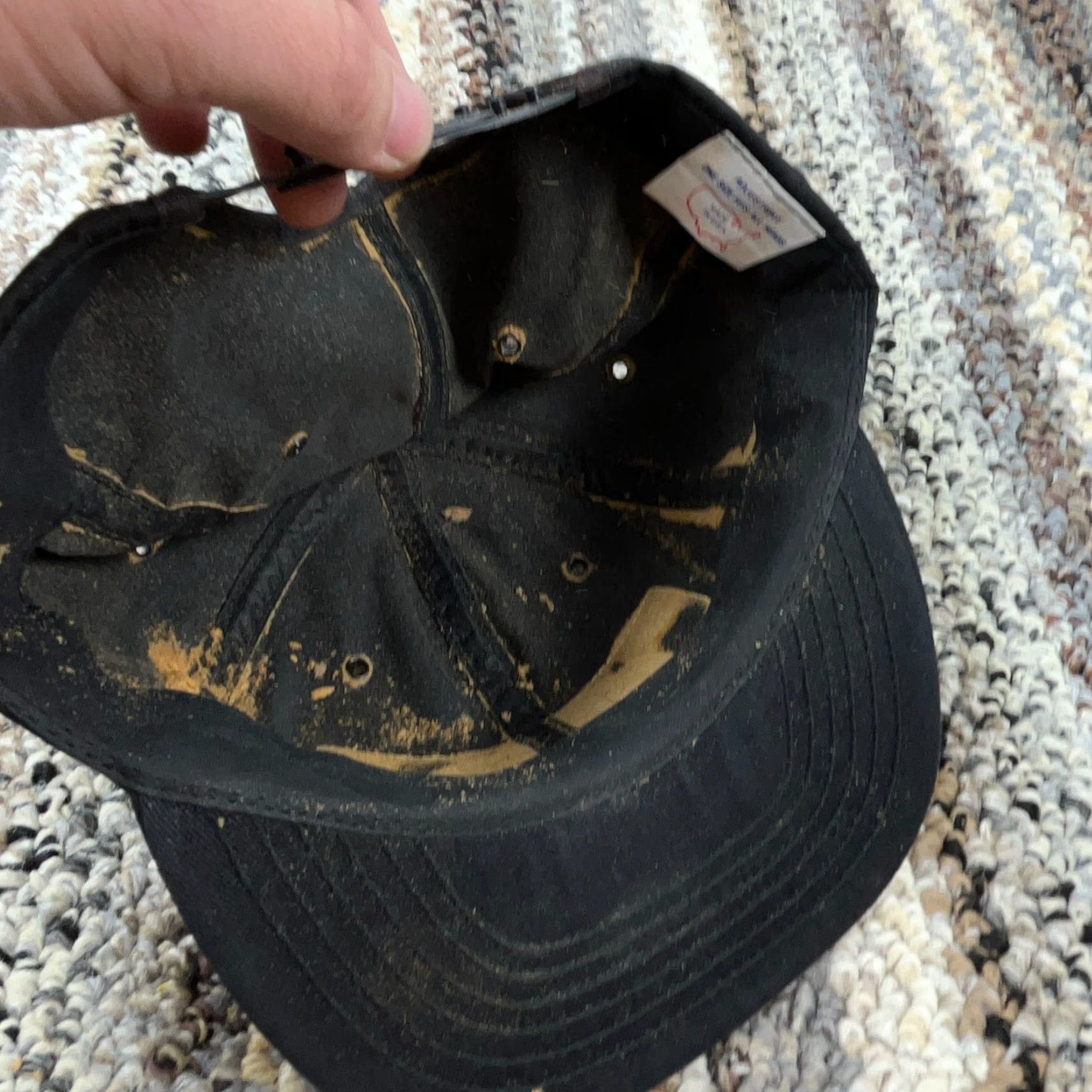 Vintage VINTAGE Farming Trucker Hat Cap Snap Back Black Seed Patch 80s 90s USA Made L Mens Adjustable Twill Hat Size ONE SIZE - 6 Thumbnail