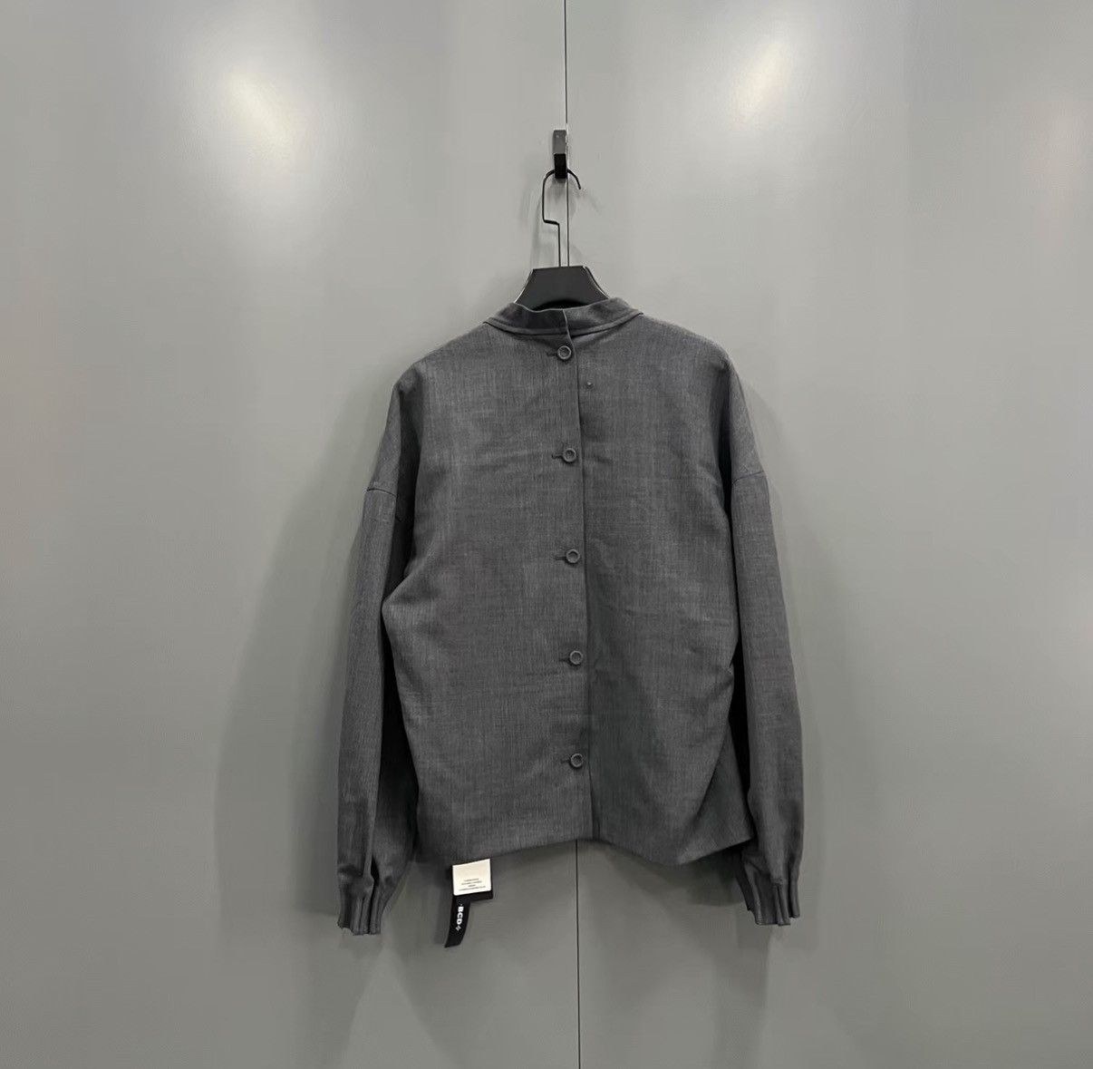 Dior Dior Dark Grey Stand Collar Coat J41 Size US M / EU 48-50 / 2 - 2 Thumbnail