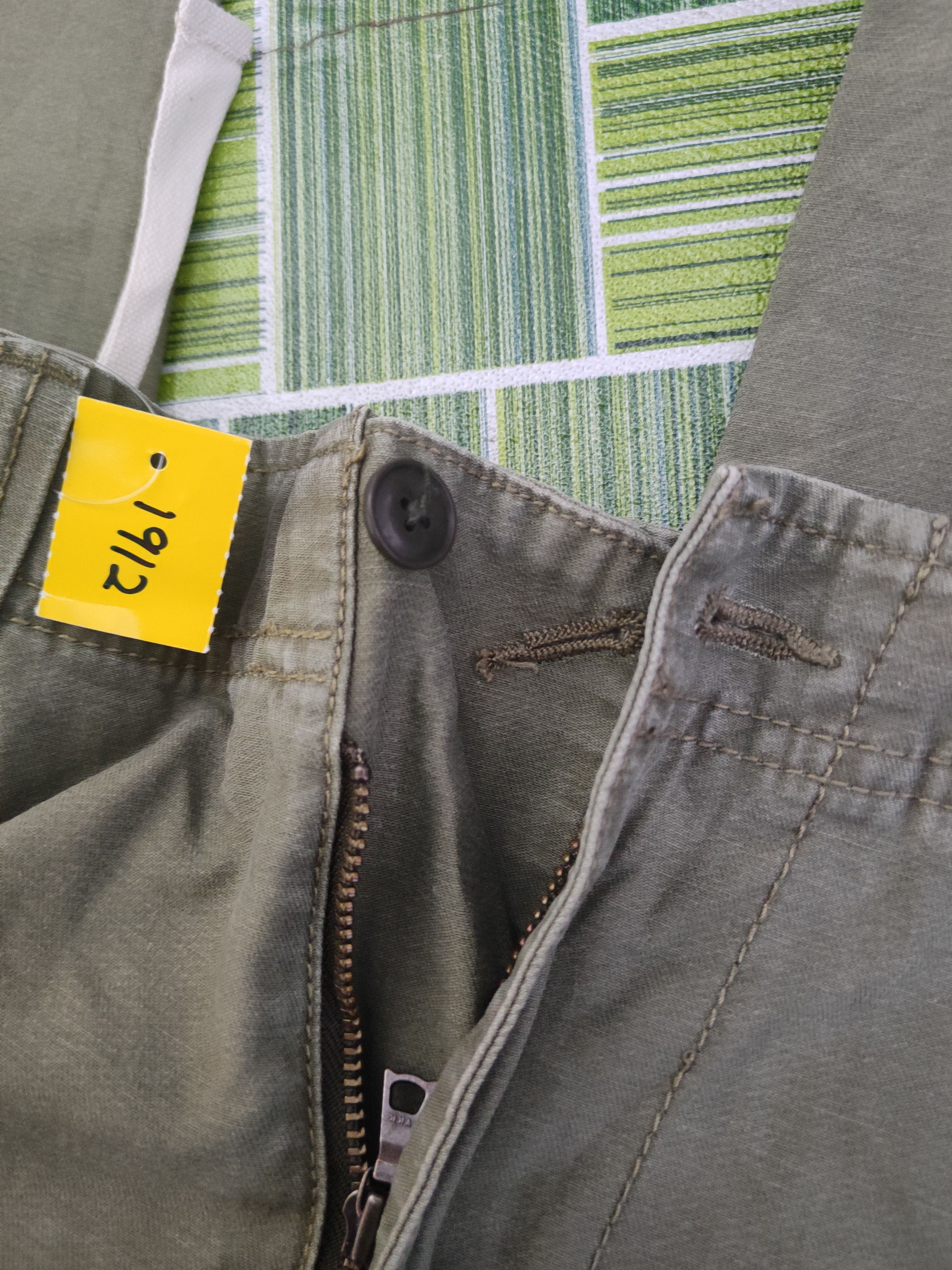 Japanese Brand DLL Global Work Army Green Multipocket Cargo Pants #1912 Size US 30 / EU 46 - 14 Thumbnail