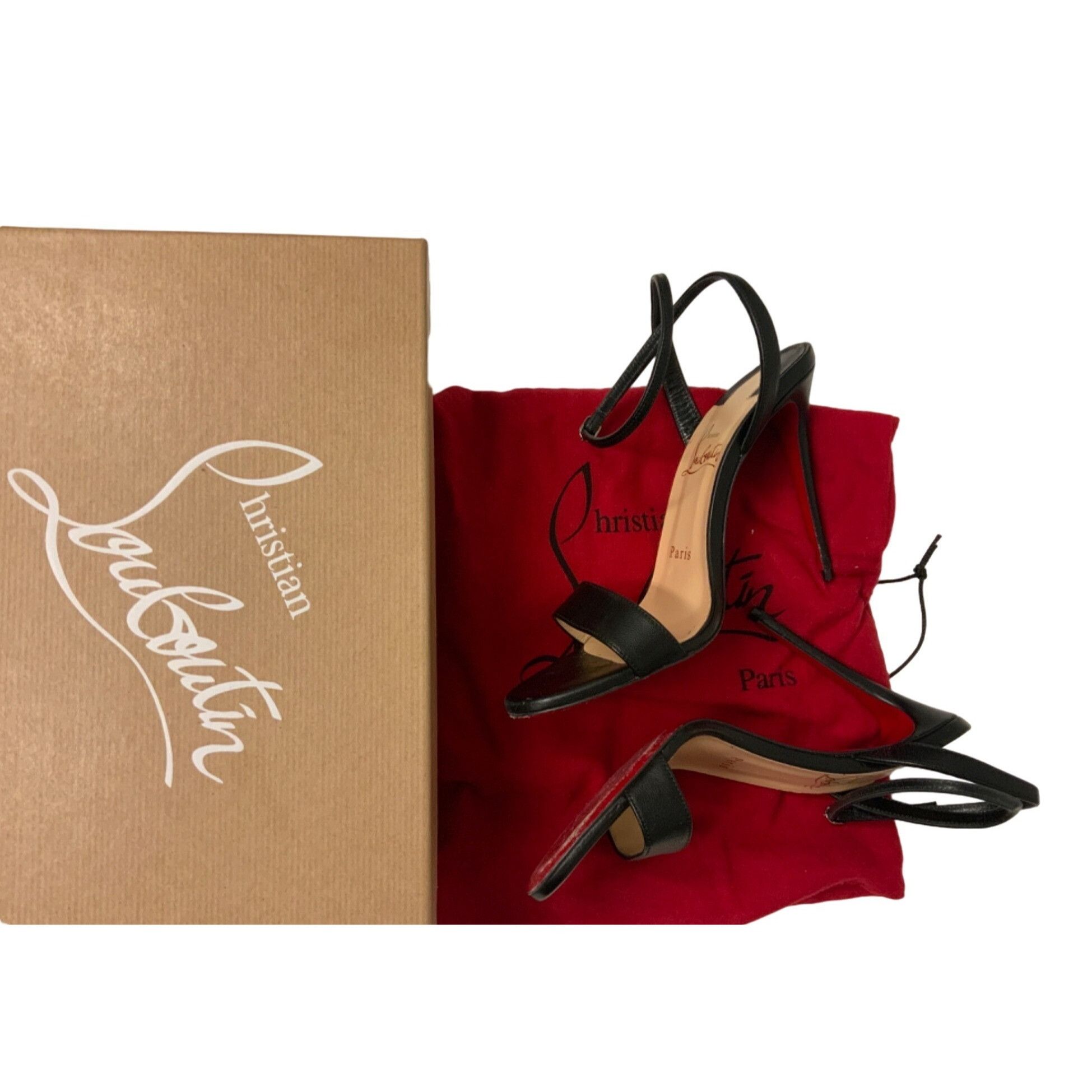 Christian Louboutin Christian Louboutin Loubigirl Ankle-Strap Red Sole Sandals Size US 7 / IT 37 - 2 Thumbnail