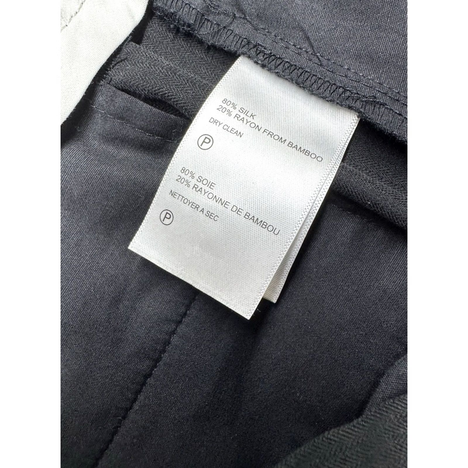 Tommy Bahama Tommy Bahama Mens 35x30 Black Silk Relaxed Pleated Dress Pants Slacks Classic Travel Business Casual Size US 36 / EU 52 - 3 Thumbnail