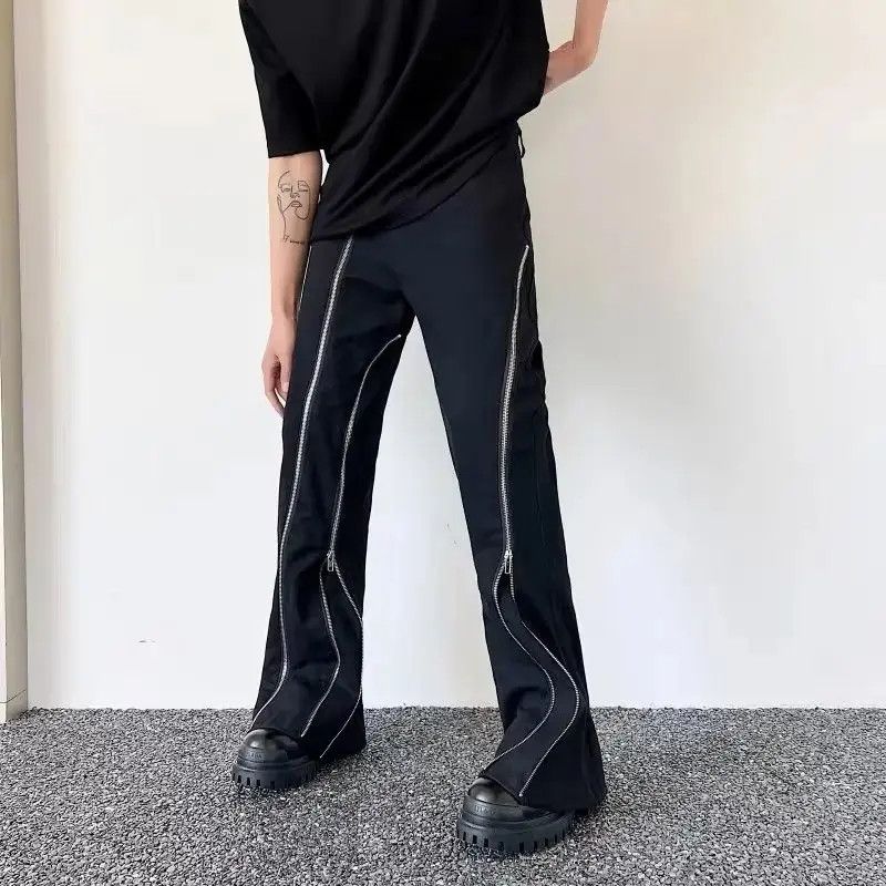 Japanese Brand Multi zipper flared y2k pants trousers Size US 32 / EU 48 - 4 Thumbnail