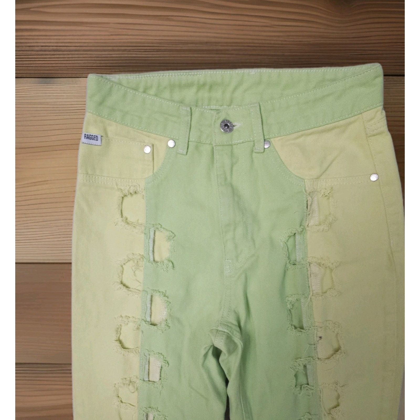The Ragged Priest Ragged Priest CLACKER DAD JEAN neon green Size 28 Size 28" / US 6 / IT 42 - 8 Thumbnail