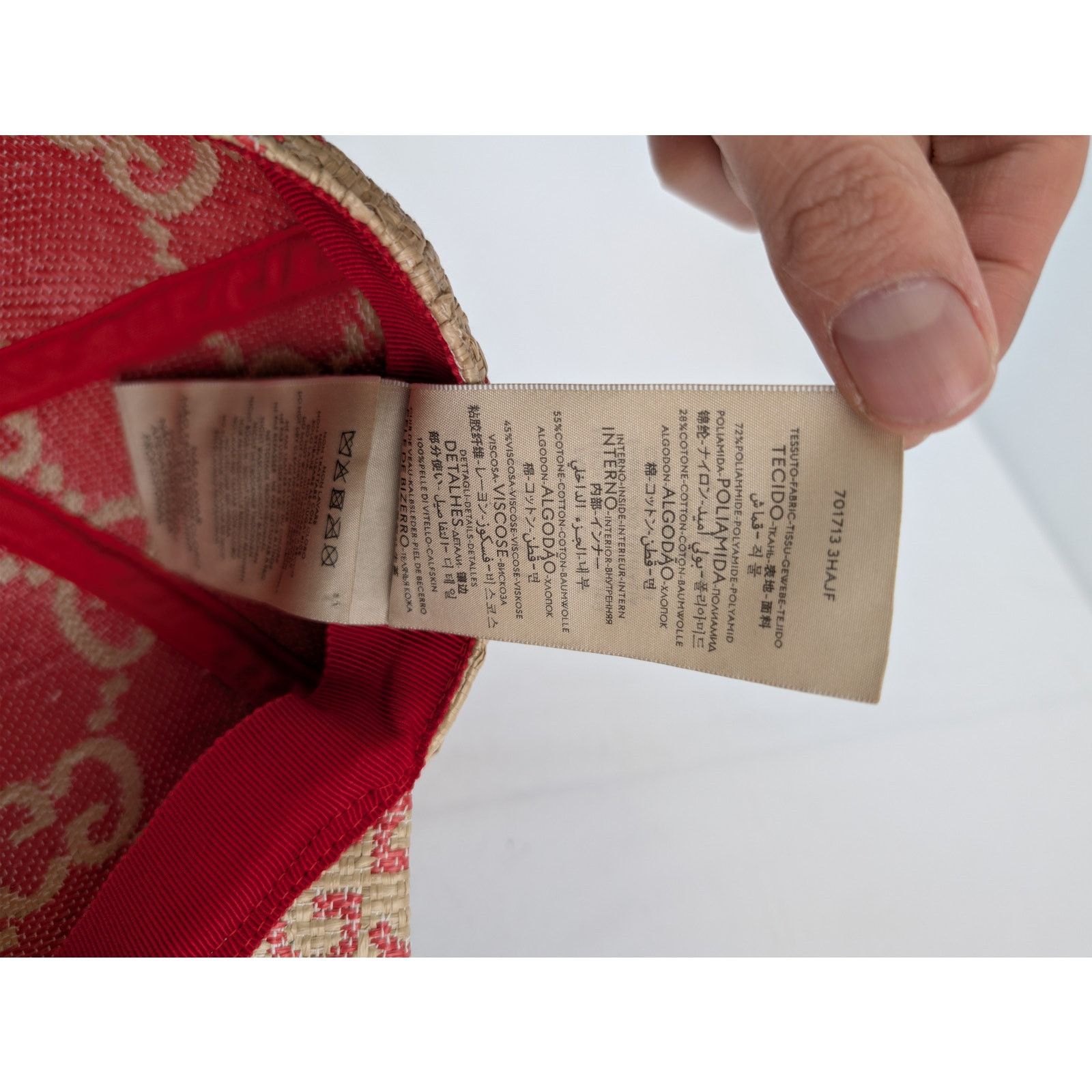 Gucci o1rshd1 Size: M / Baseball Cap / Hat in Beige/Red Size ONE SIZE - 14 Thumbnail