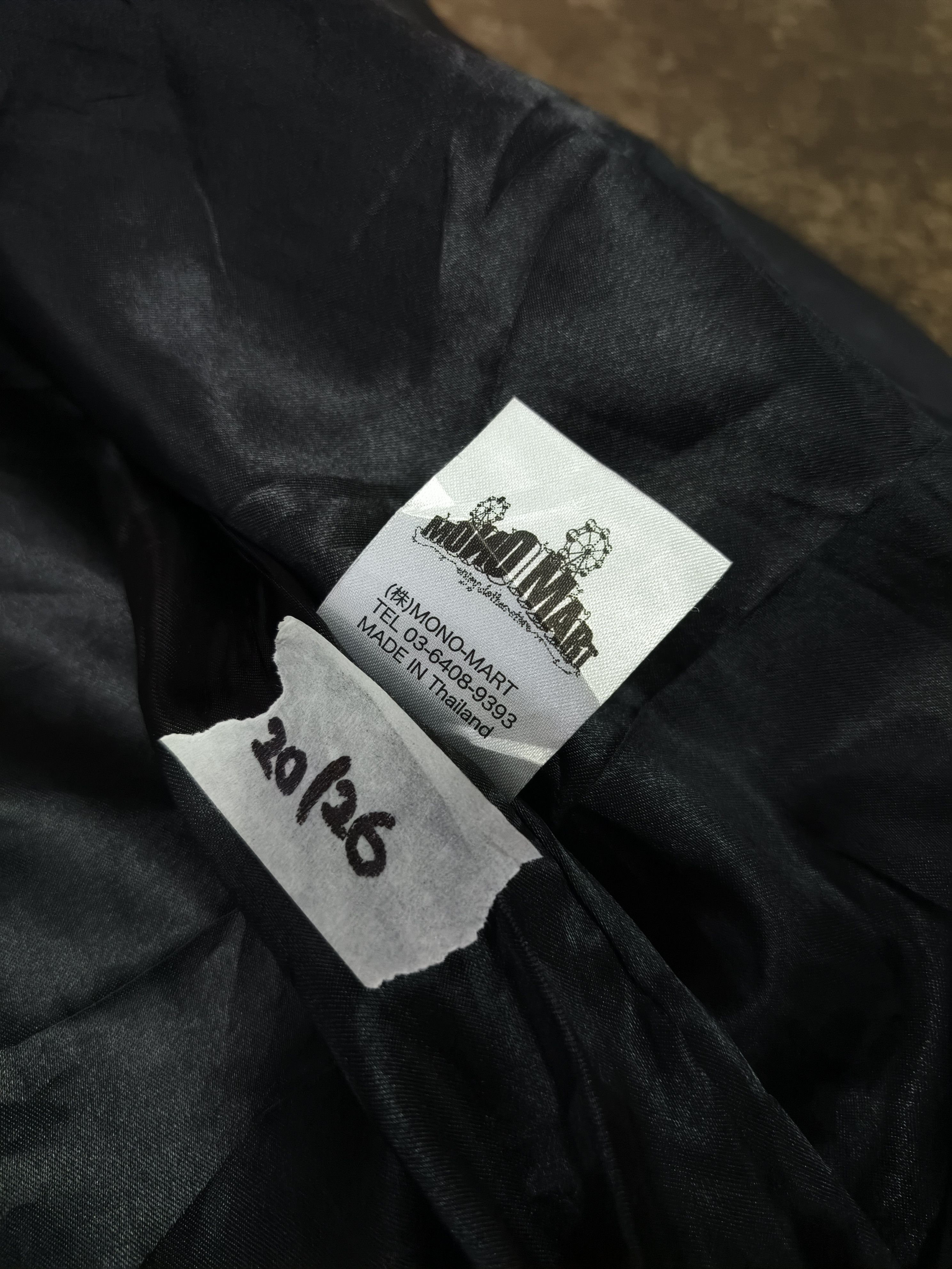 Japanese Brand MONO MART BLACK BIKER RIDING JACKET LEATHER Size US S / EU 44-46 / 1 - 8 Thumbnail
