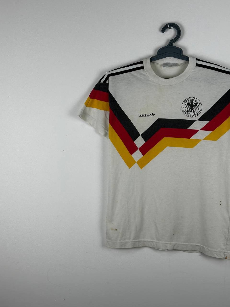 Adidas × Vintage Vintage 1990-92 Germany Adidas Cotton Jersey T Shirt Size US S / EU 44-46 / 1 - 2 Thumbnail