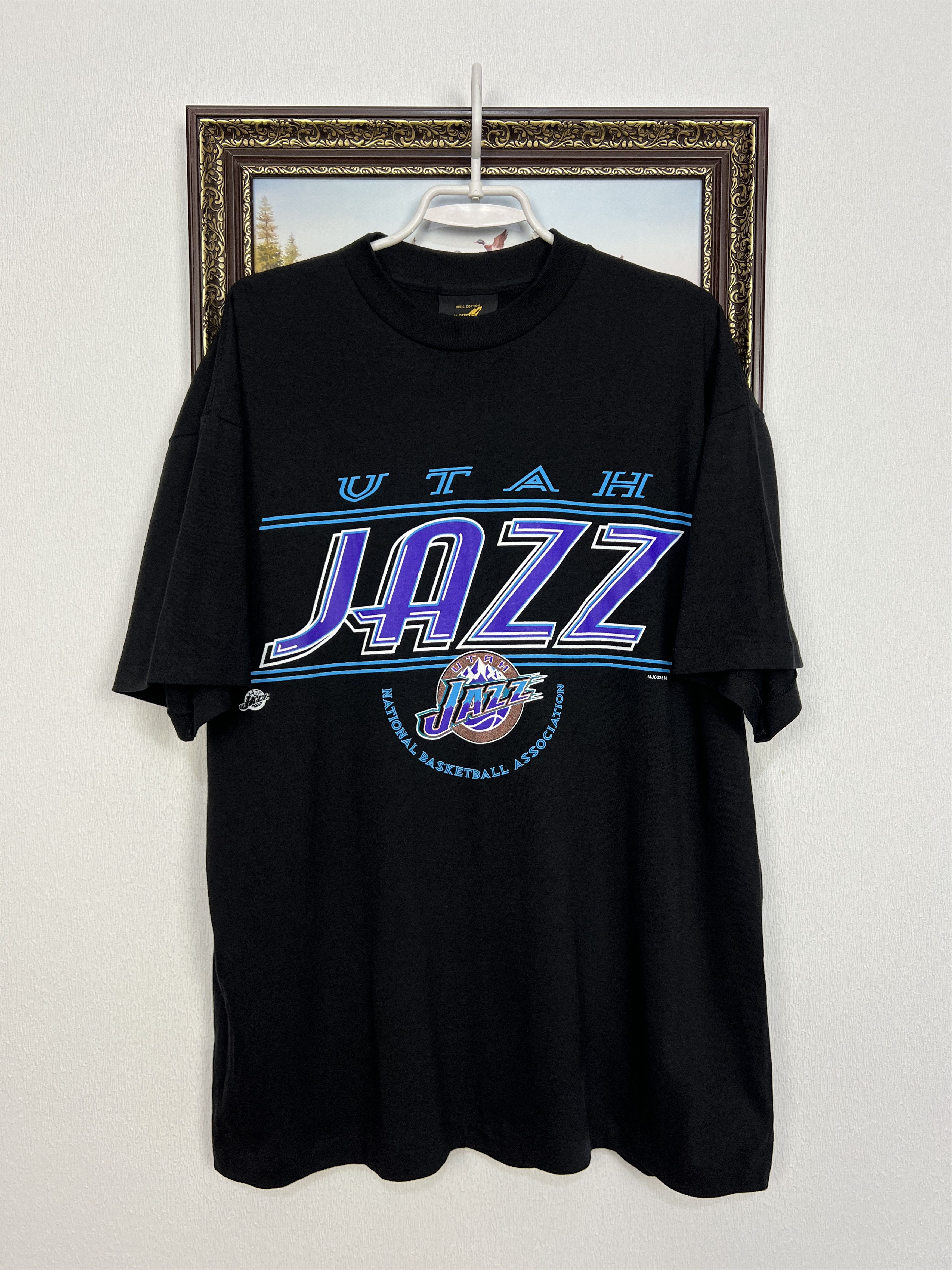 Vintage Utah Jazz Over Print Shirt NBA Big Logo Jersey Rare Size US XL / EU 56 / 4 - 1 Thumbnail