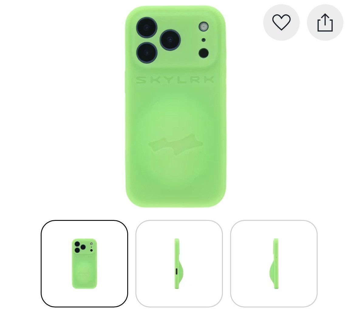 SKYLRK Skylrk neon green phone case Size ONE SIZE - 1 Thumbnail