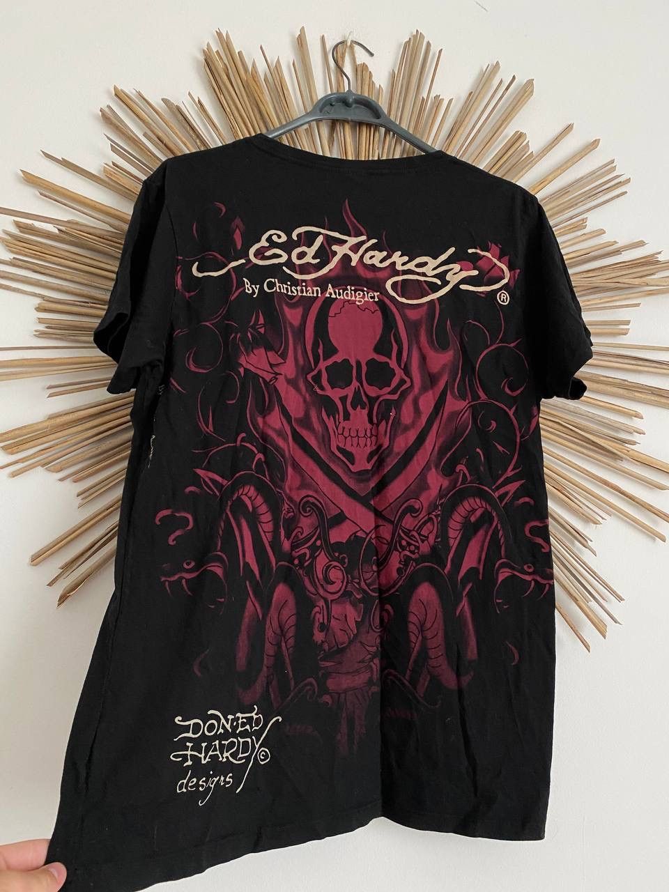 Ed Hardy ED HARDY BY CHRISTIAN AUDIGIER SKULL PRINT GRAPHIC T-SHIRT Size US M / EU 48-50 / 2 - 2 Thumbnail