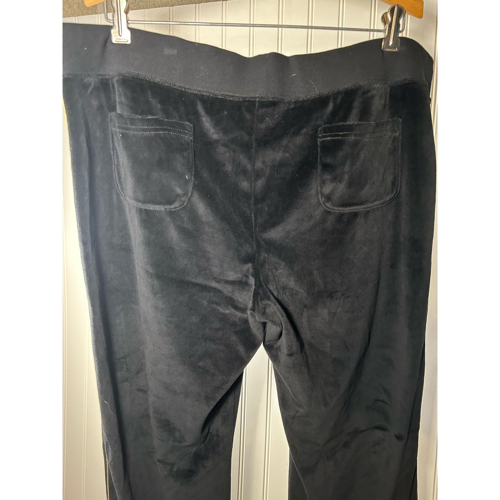 Fila Fila Sport Track Pants Black Velour XL 90’s Vintage Size 36" / US 14 / IT 50 - 6 Thumbnail
