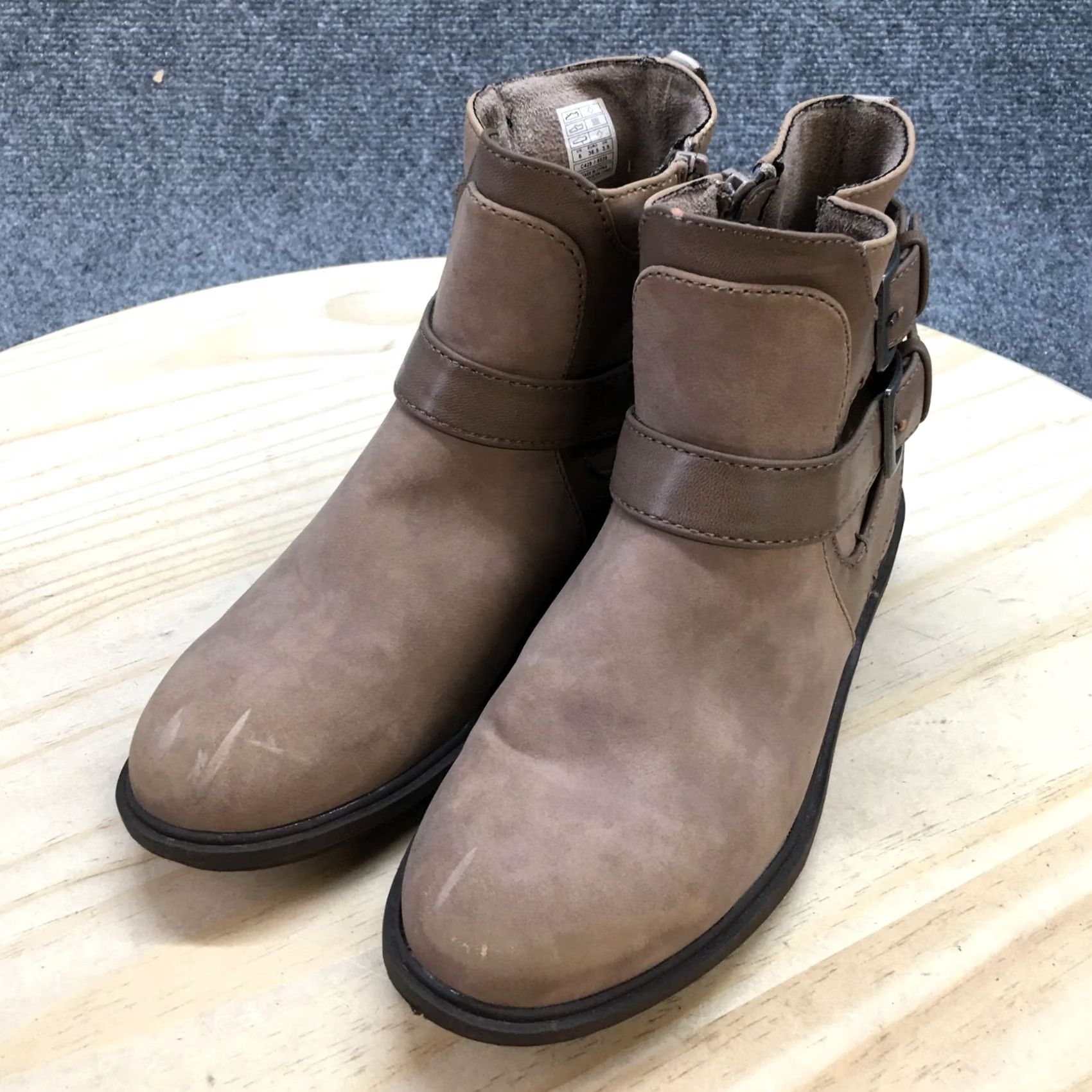 Vintage Rocket Dog Boots Womens 6 Rider Ankle Bootie Brown Faux Leather Round Toe Casual Bootie Size US 6 / IT 36 - 3 Thumbnail