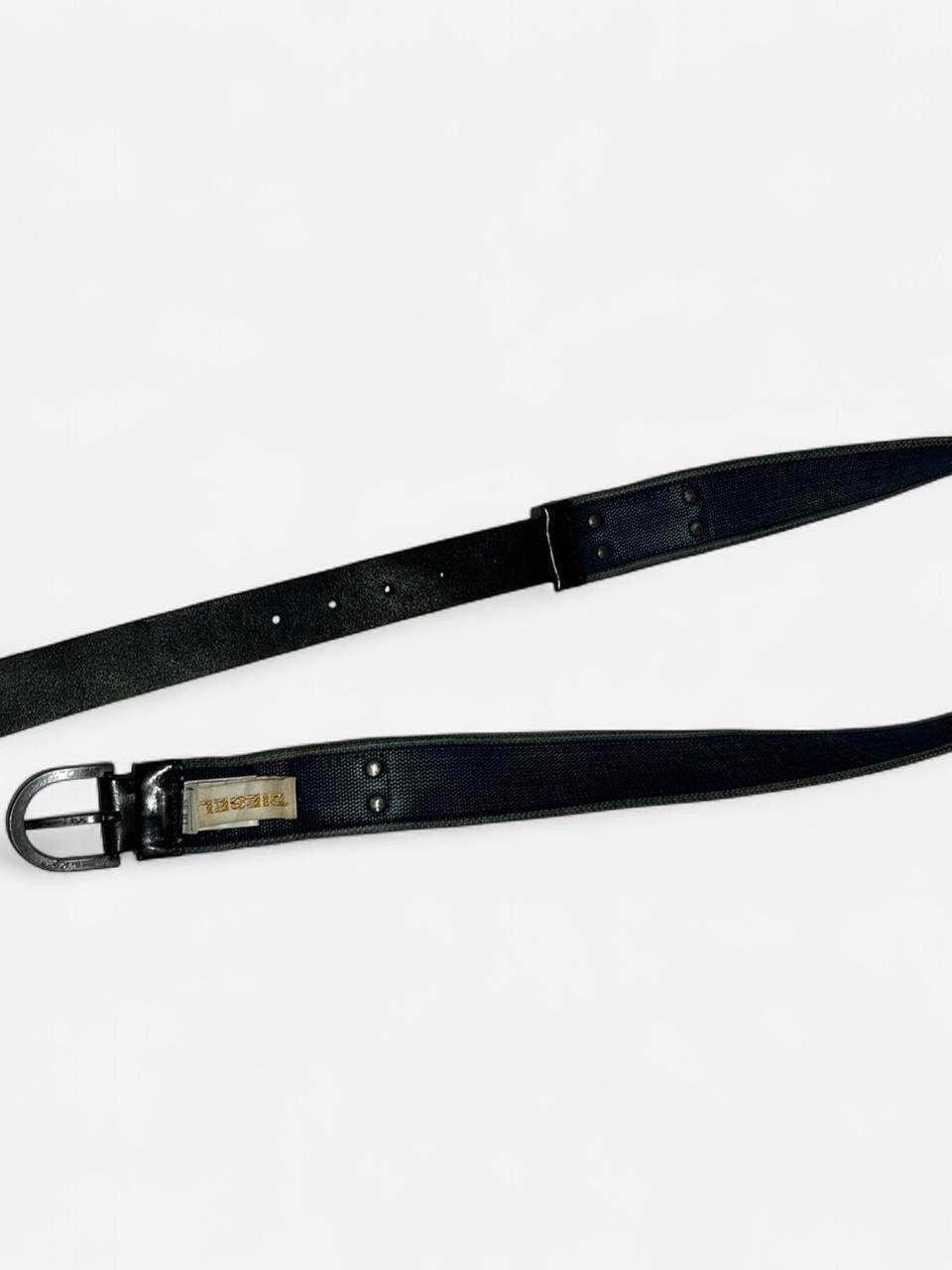 Diesel Diesel canvas & leather belt “I SUPPORT MY PANTS” 👖 Size 34 - 2 Thumbnail