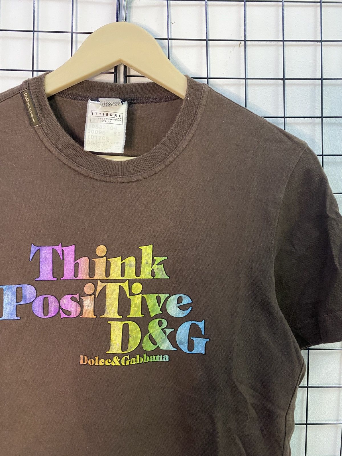 Dolce & Gabbana Dolce & Gabbana Think Positive Shirt Size US XS / EU 42 / 0 - 2 Thumbnail