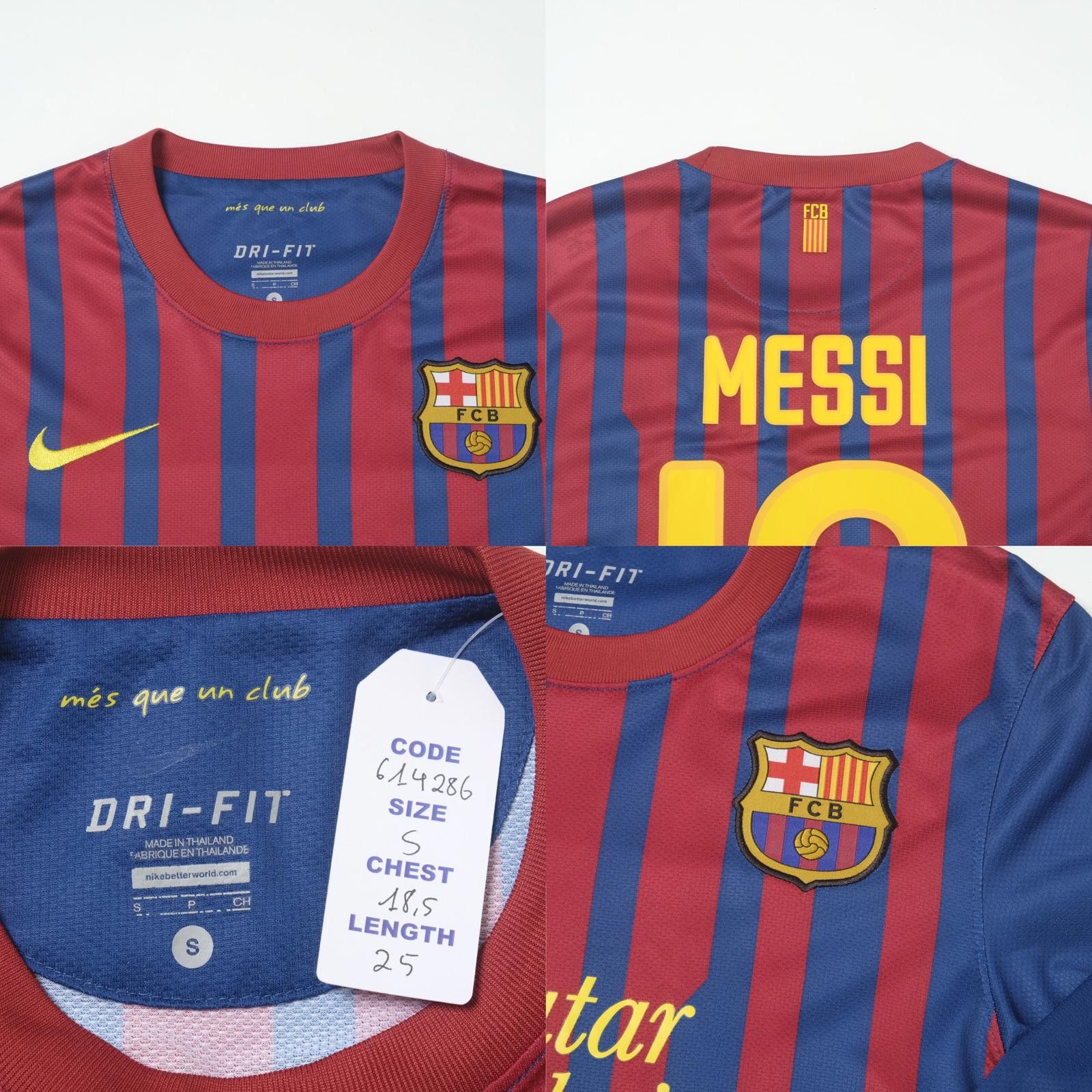 Nike 2011/12 Barcelona Home Shirt Nike Messi (S) Size US S / EU 44-46 / 1 - 5 Thumbnail