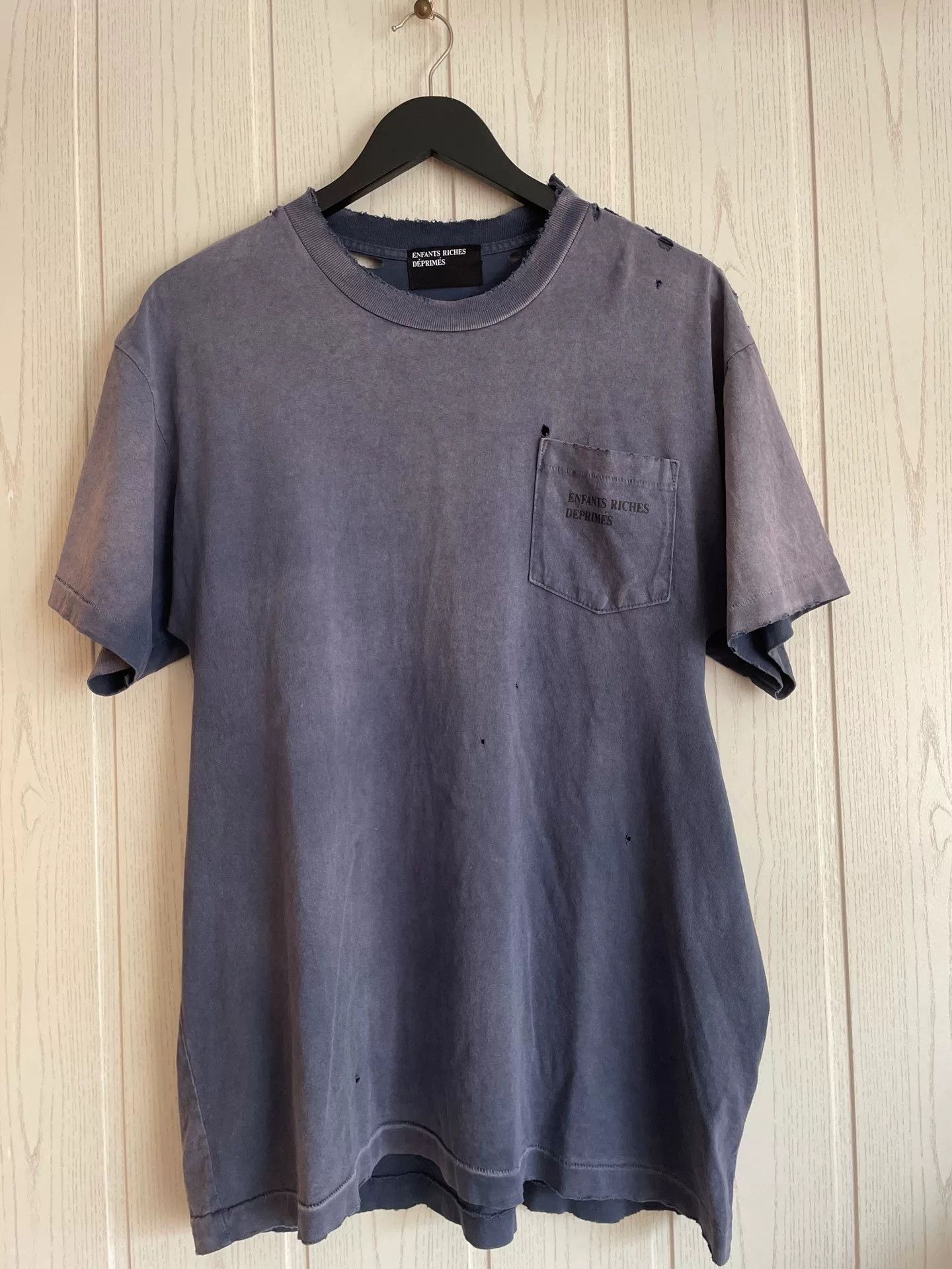 Enfants Riches Deprimes ERD Washed Distressed Short Sleeve Size US L / EU 52-54 / 3 - 1 Thumbnail