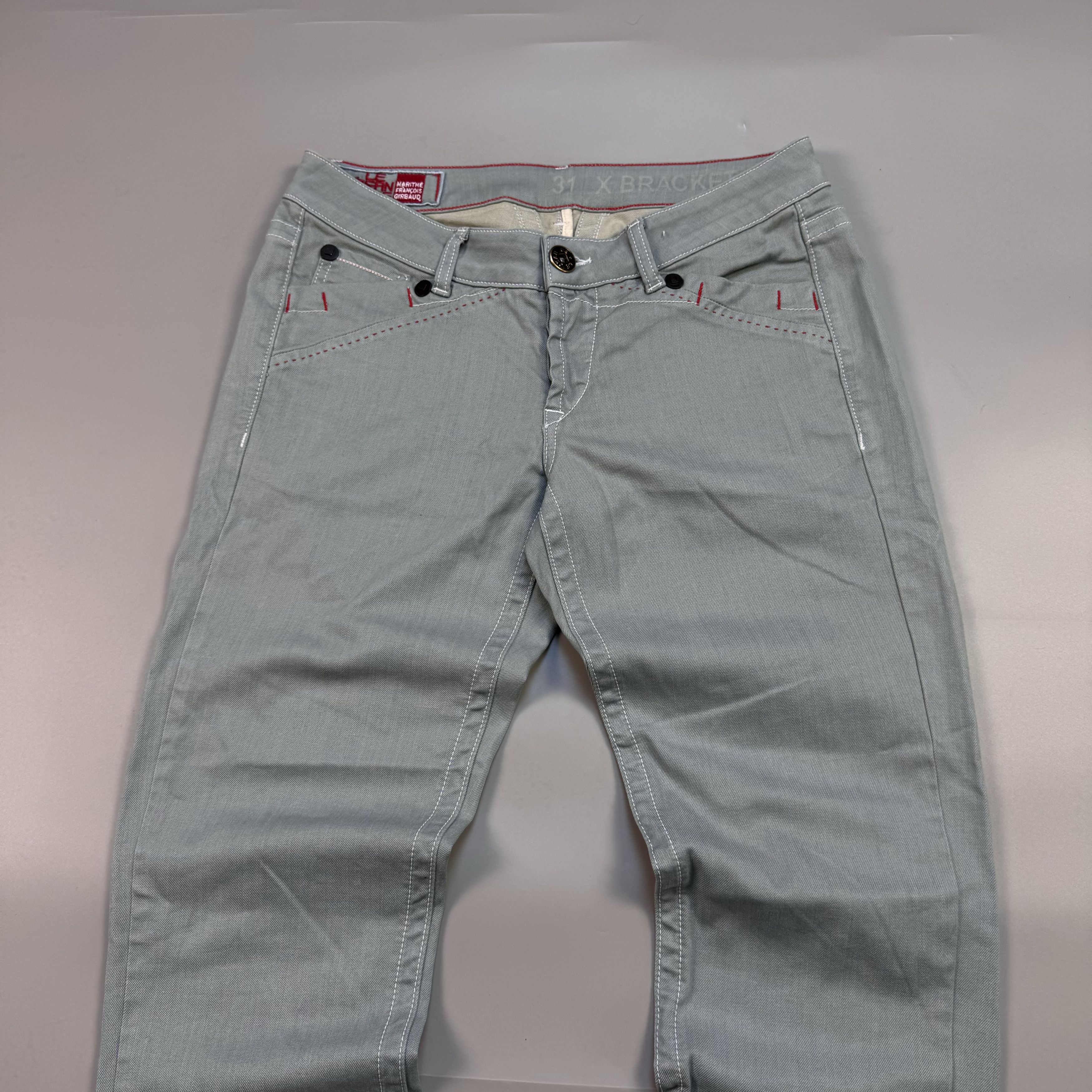 Marithe + Francois Girbaud MARITHE FRANCOIS GIRBAUD X BRACKET WASH JEANS DENIM PANT Size 32" / US 10 / IT 46 - 5 Thumbnail