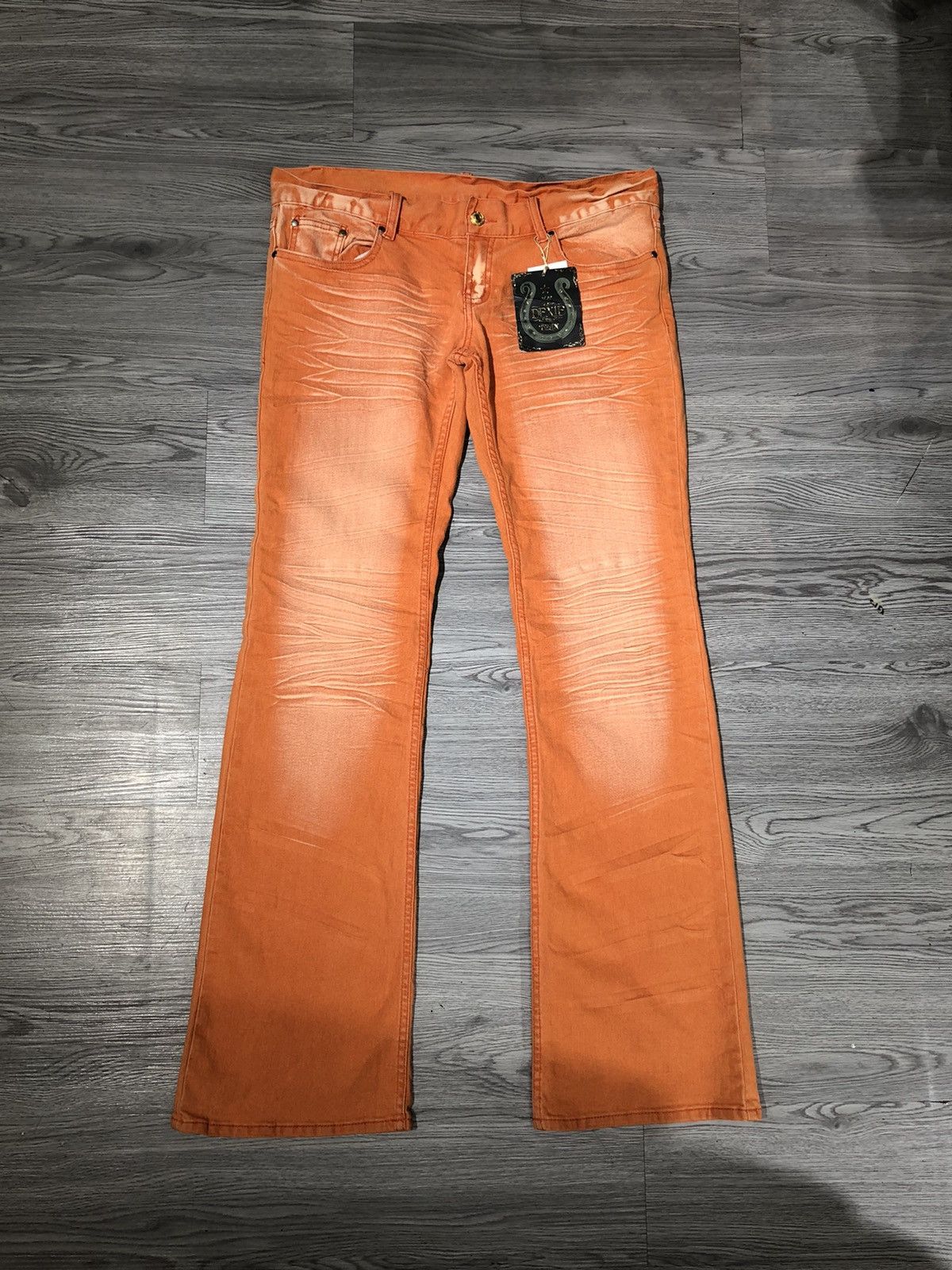 Designer × Japanese Brand × Vintage Y2k Flare Dexie Dean Jeans Size 42" / US 20 - 1 Thumbnail