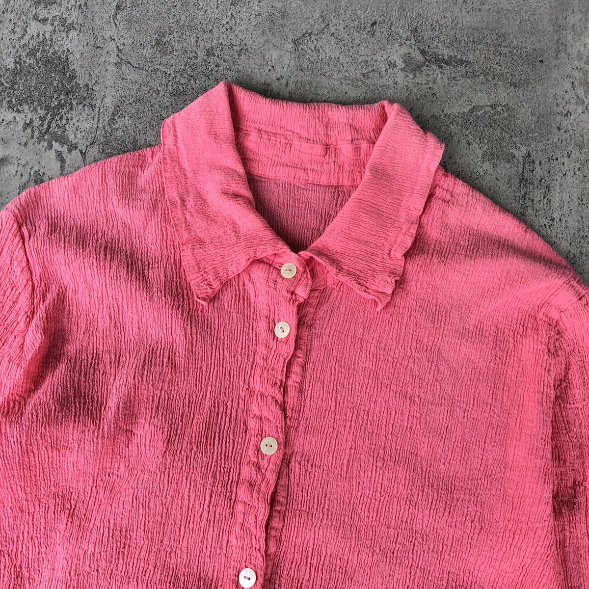 Issey Miyake × Japanese Brand × Tsumori Chisato Tsumori Chisato Issey miyake pleated button up shirt women Size S / US 4 / IT 40 - 4 Thumbnail