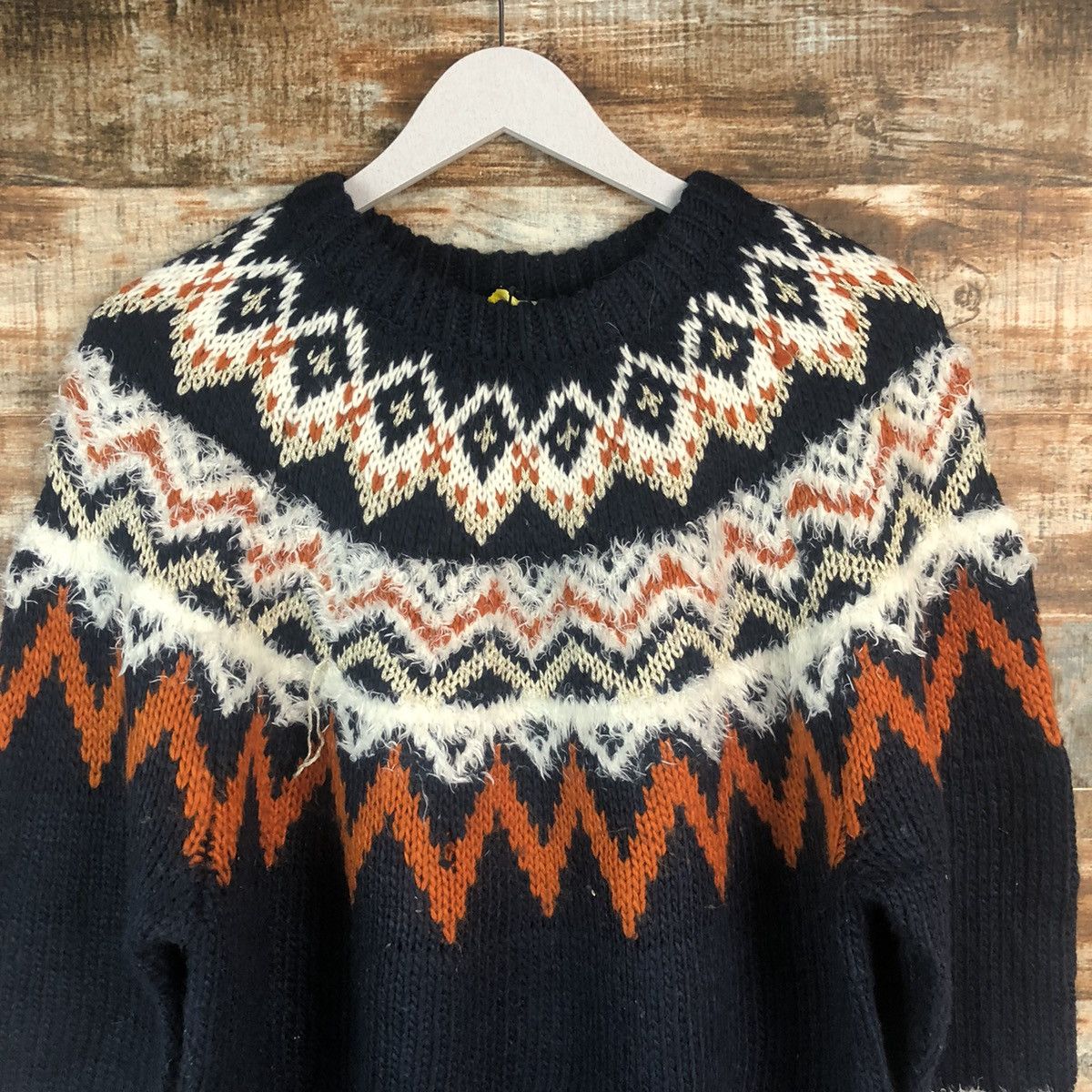 Homespun Knitwear Lepsim Dark Blue navajo Knitwear #A2013 Size US S / EU 44-46 / 1 - 5 Thumbnail