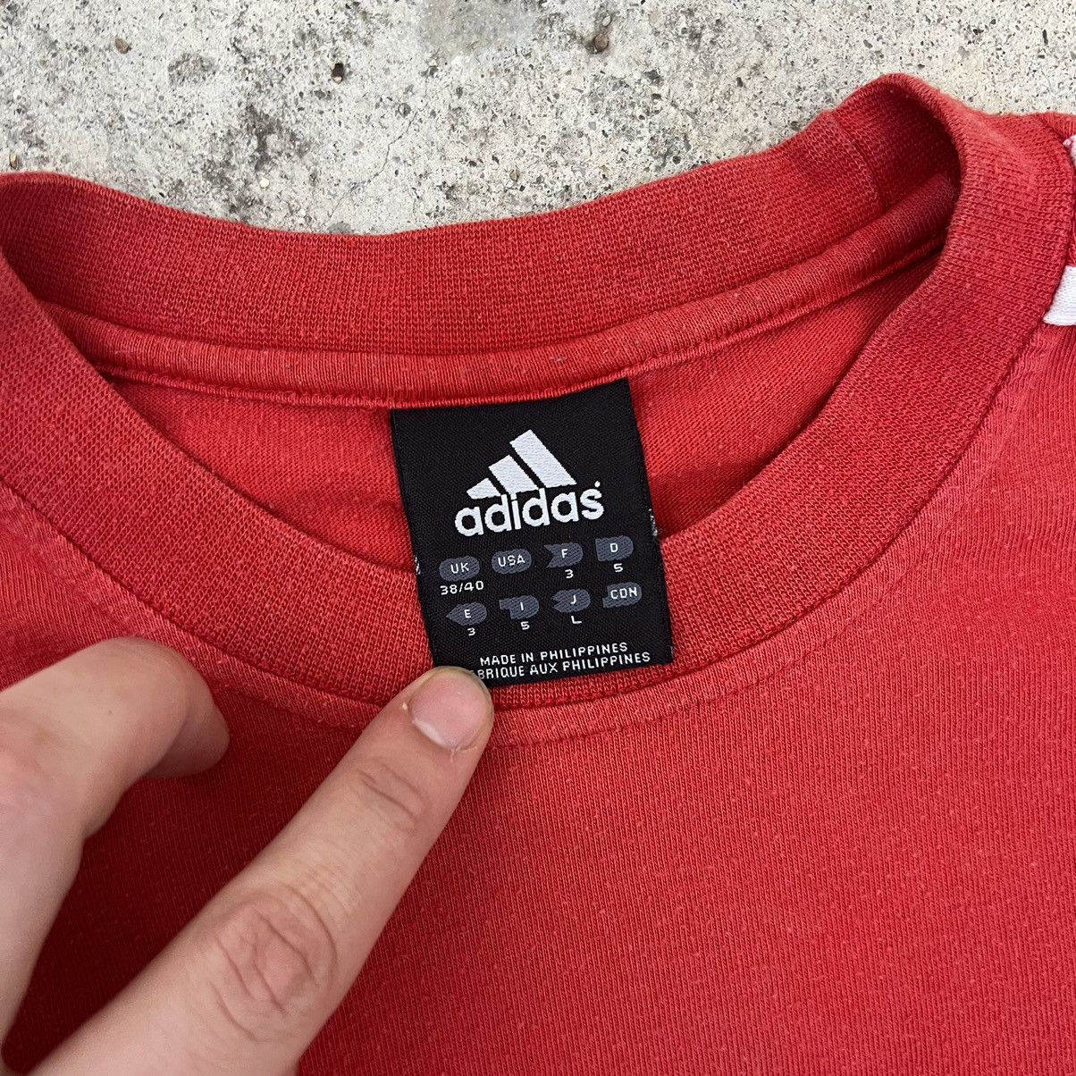 Adidas × Vintage Vintage T-Shirt Adidas Drill Y2K Size US S / EU 44-46 / 1 - 6 Thumbnail