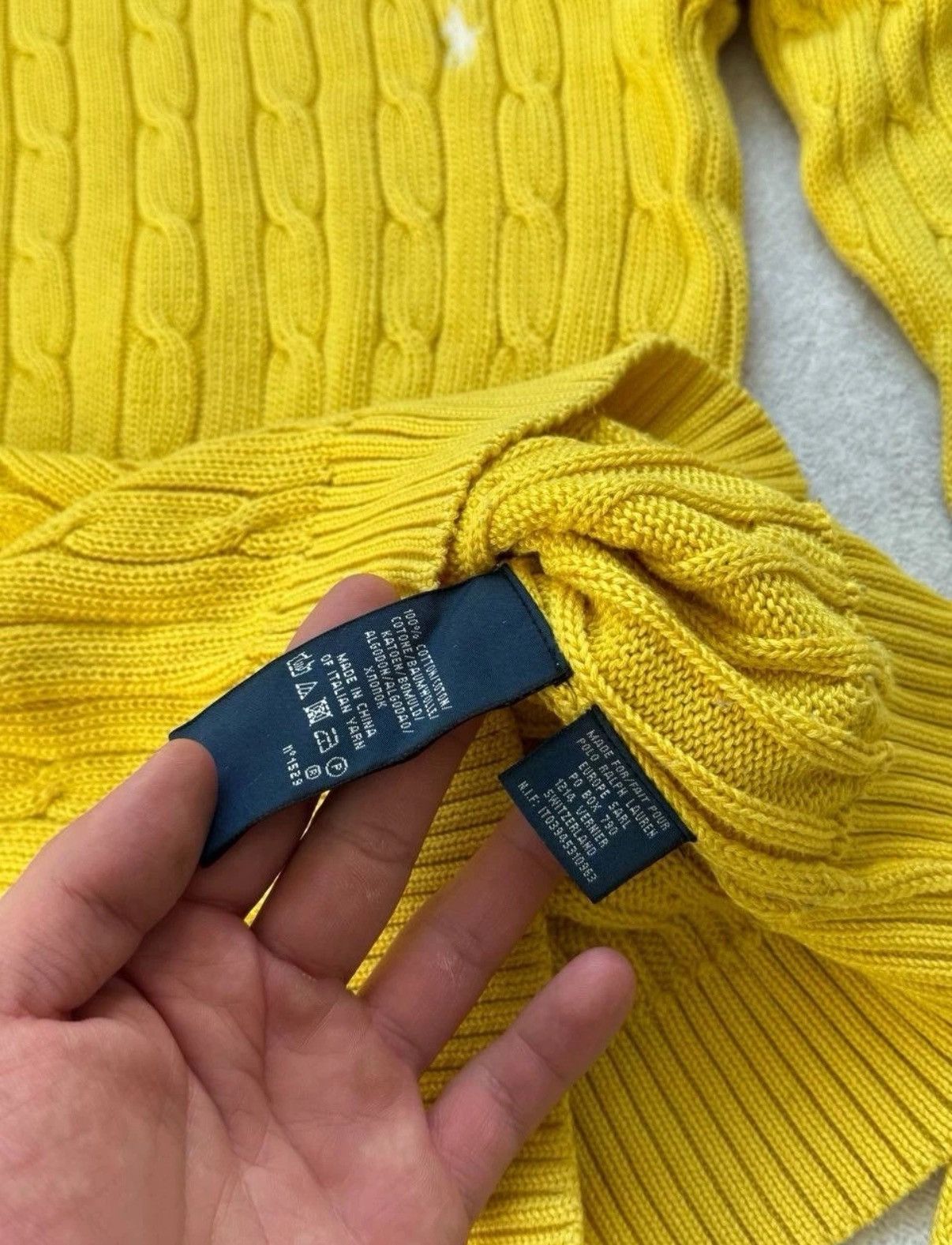 Polo Ralph Lauren Vintage Polo Ralph Lauren Woman Knitted Yellow Sweater Size S / US 4 / IT 40 - 6 Thumbnail