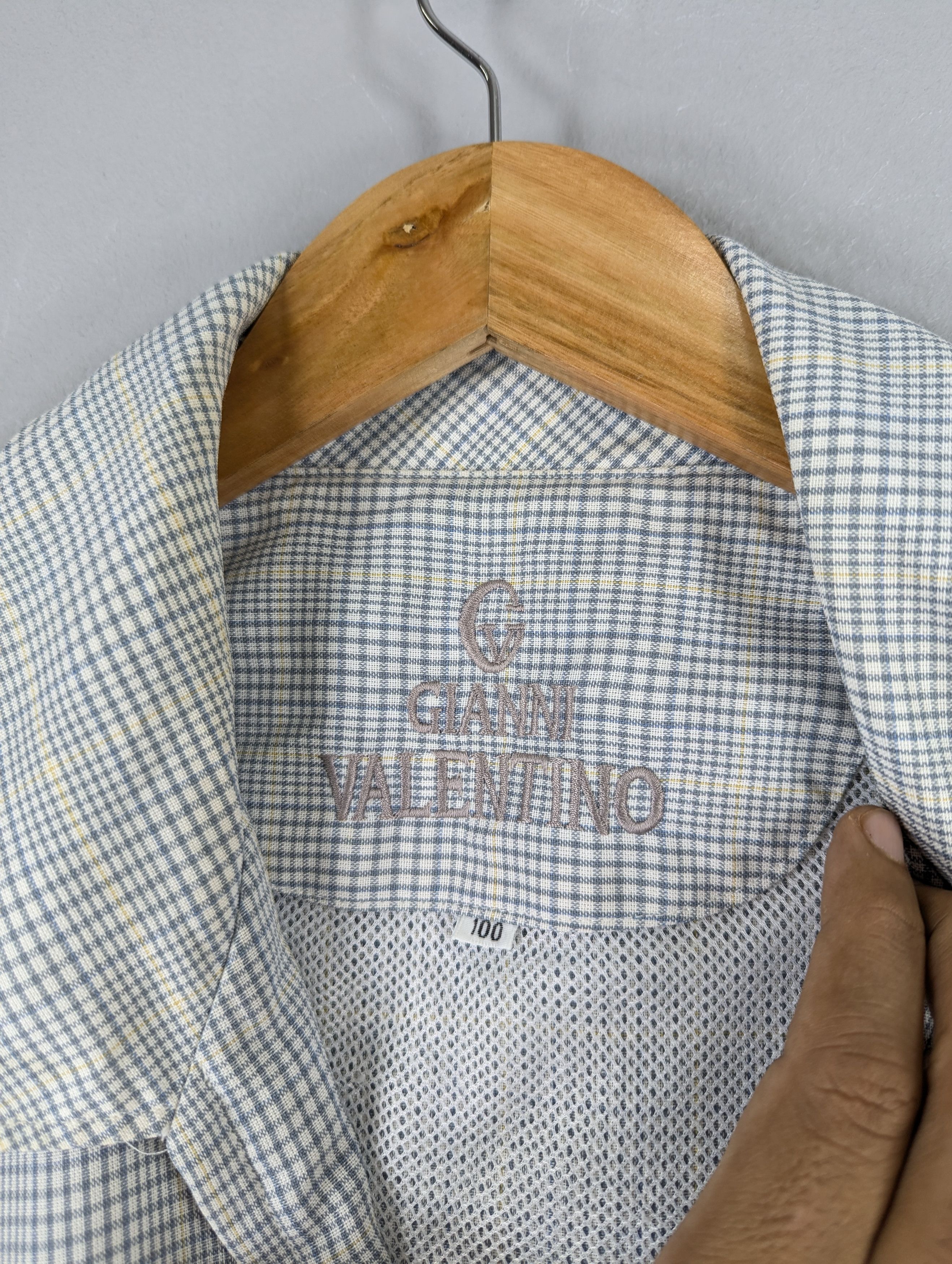 Japanese Brand × Vintage Vintage 90s Gianni Valentino Checkered Casual Light Jacket Size US M / EU 48-50 / 2 - 9 Thumbnail