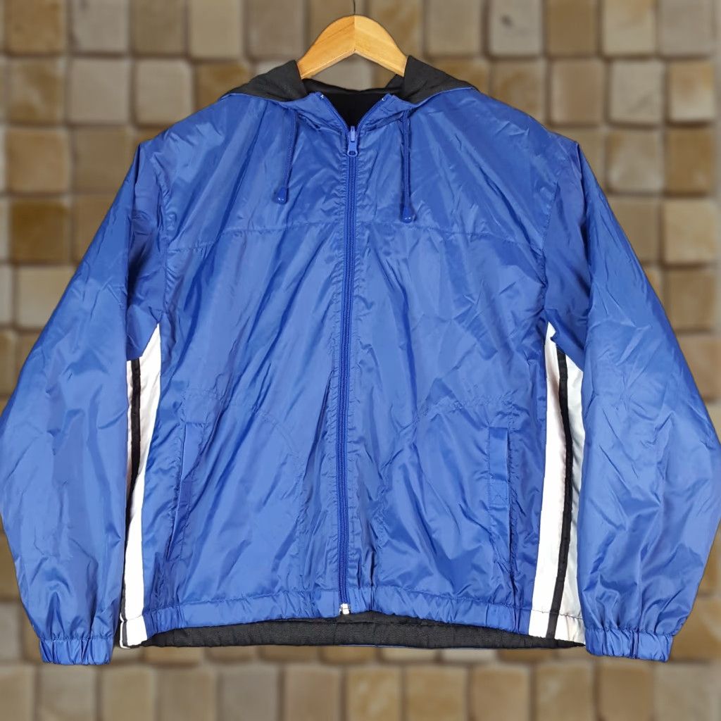 Vintage VINTAGE Lavon Tracksuit 2 Piece Reversible Fleece Hoodie Jacket Zip Striped Size L Men’s Blue 90s Y2K 2000s Athleisure Windbreaker Size US 33 - 1 Thumbnail