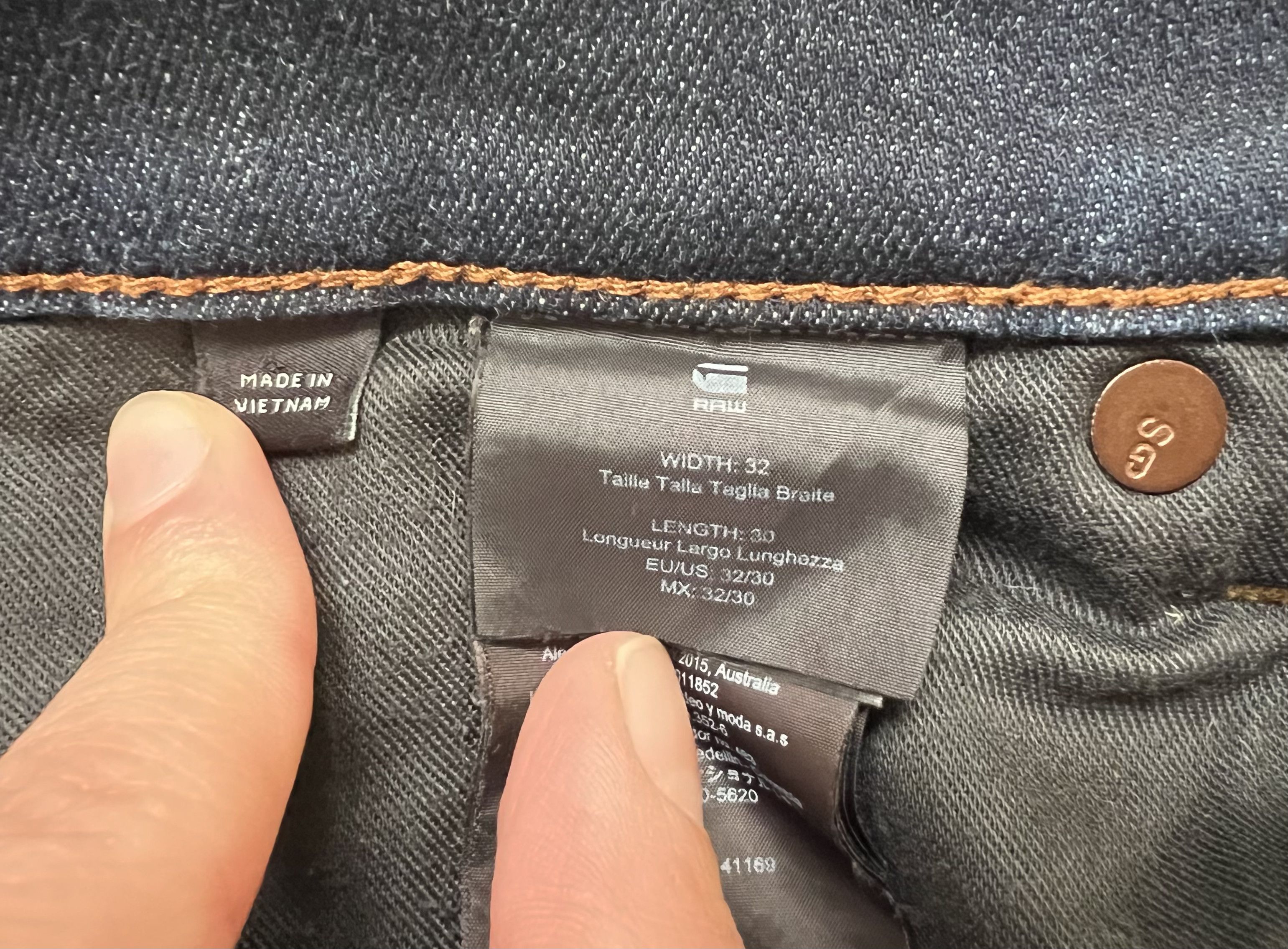 G-Star G-Star Raw 3301 Jeans Slim 32/30 Size US 32 / EU 48 - 10 Thumbnail
