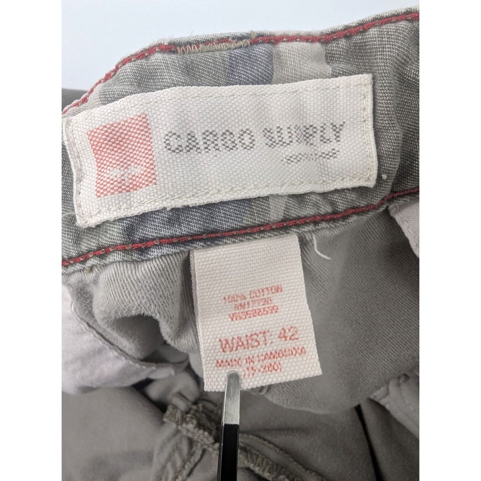 Mossimo Mossimo Cargo Shorts Mens 42 Drawstring Camouflage 90s Outdoor Vintage Cotton Cargo Shorts Mens 42 Camouflage Y2K Size US 42 / EU 58 - 7 Thumbnail