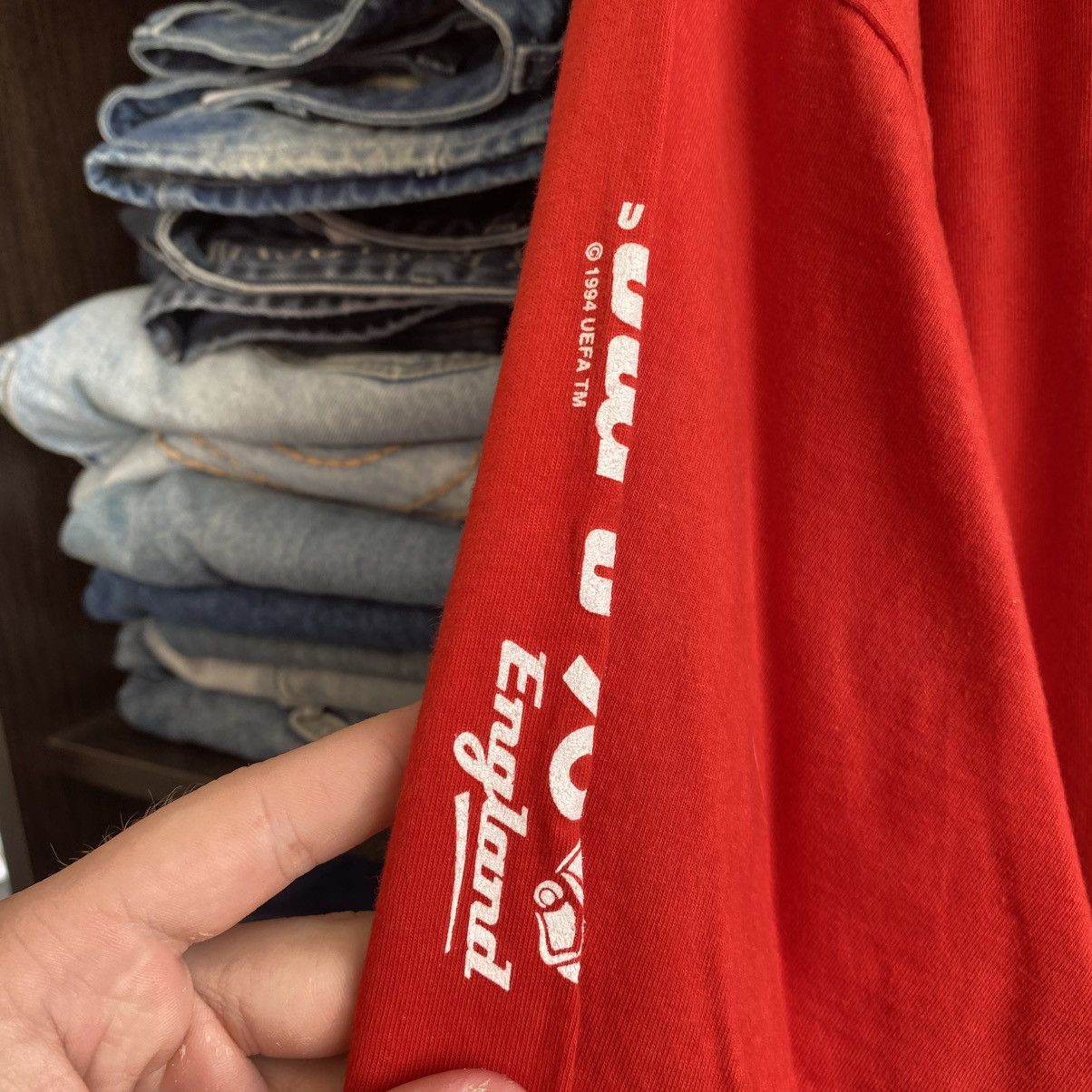 Coca Cola Vintage Coca Cola UEFA Euro 1994 Big Graphic logo tee Size US L / EU 52-54 / 3 - 10 Thumbnail