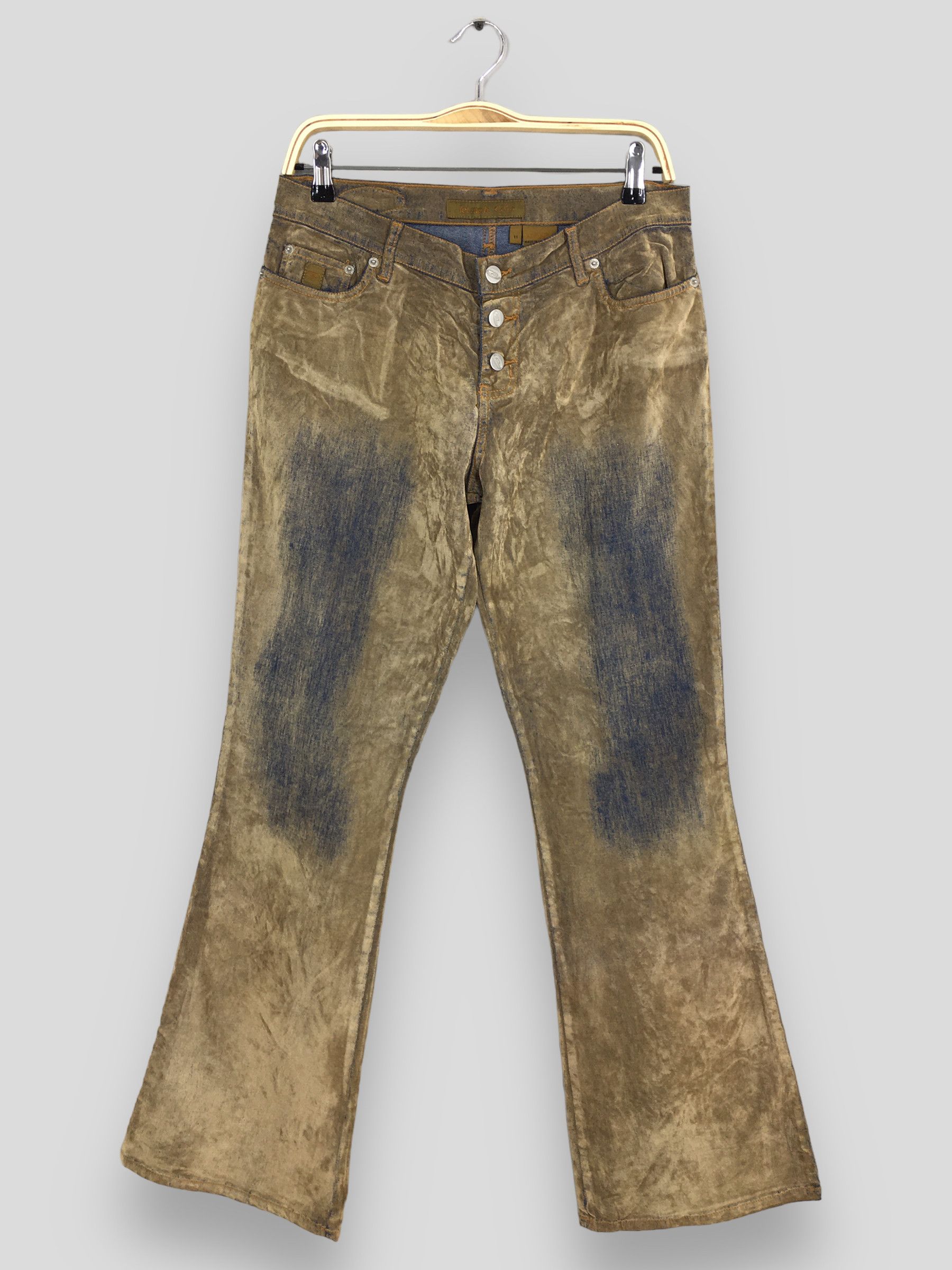 Japanese Brand Size 29x31 Y2K Bongo Let Me Be Flared Bootcut Pants S1039 Size US 29 - 1 Thumbnail