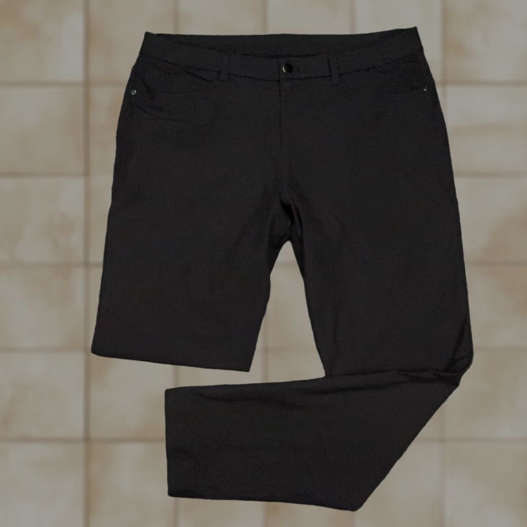 Lululemon Lululemon Pants Mens 36x33 Black Slim Fit 5 Pocket Chino 5 Stretch Trousers Size US 36 / EU 52 - 1 Thumbnail