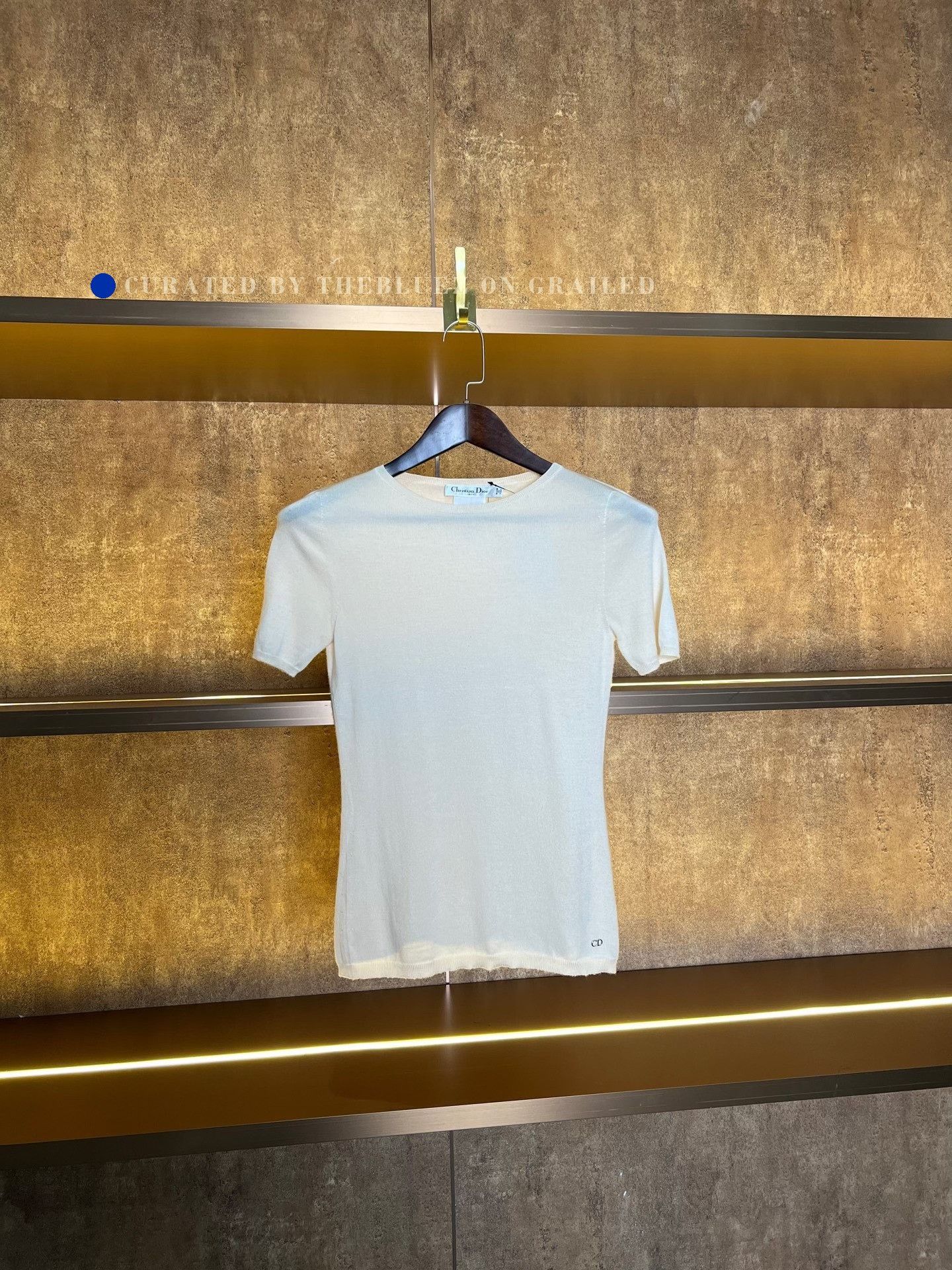 Dior Dior CD Logo Cashmere Short-Sleeve Knit Size XS / US 0-2 / IT 36-38 - 1 Thumbnail