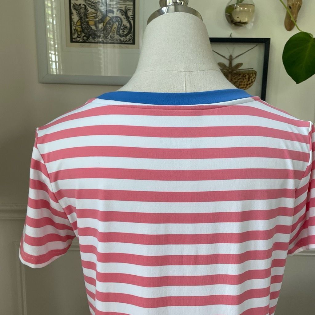 Southern Tide Southern Tide Stripe Tshirt Dress Pink Blue S Size S / US 4 / IT 40 - 5 Thumbnail