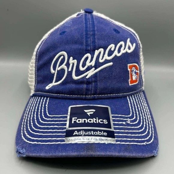 Other Denver Broncos Trucker Hat Men Embroidered Fanatics SnapBack Size ONE SIZE - 1 Thumbnail