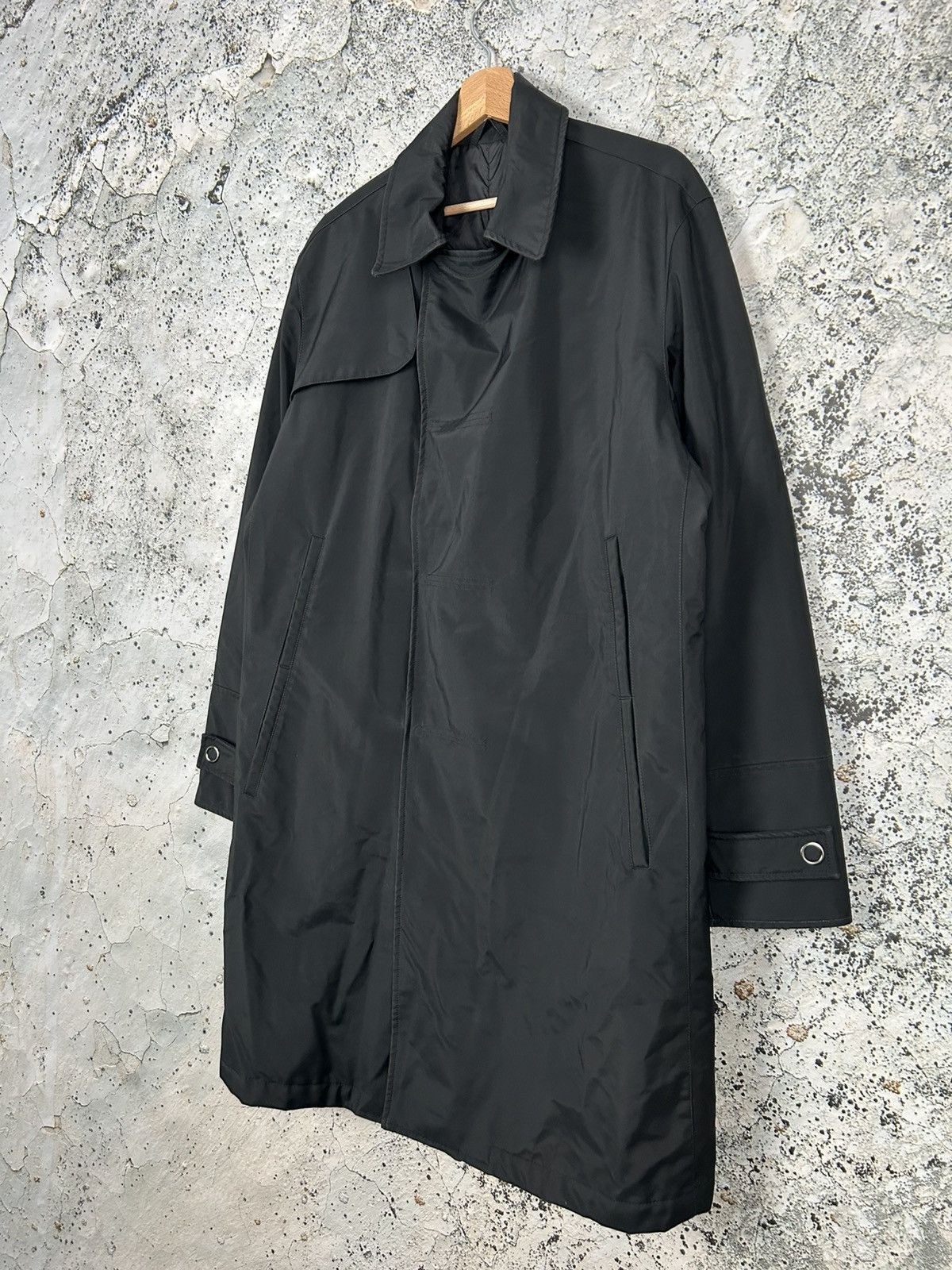 Z Zegna Z Zegna Avant Garde Black Coat Jacket Archive Designer Rare Size US XL / EU 56 / 4 - 2 Thumbnail