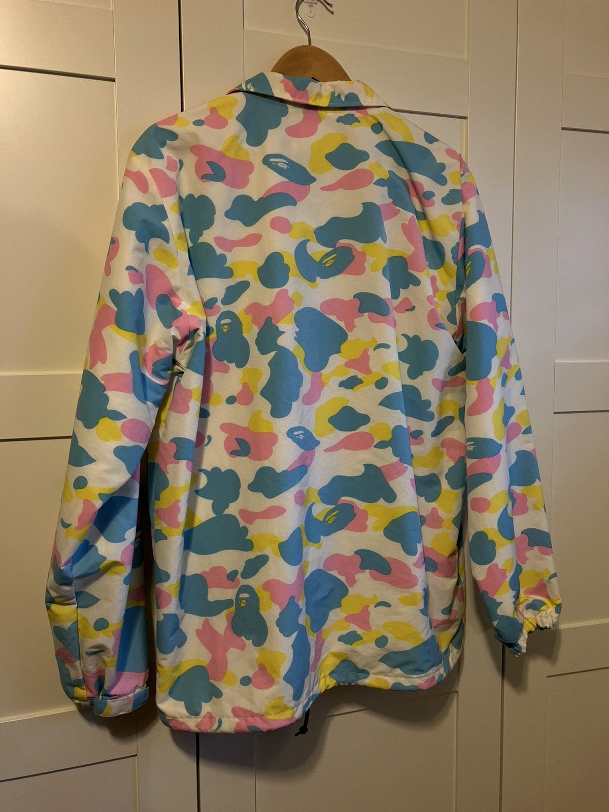 Cotton candy coach jacket