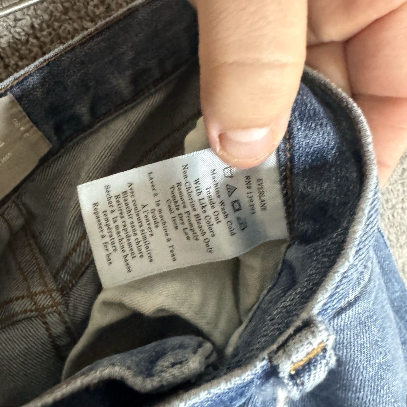 Everlane Everlane Jeans Slim Fit 31x30 Blue Denim Cotton City Preppy 5-Pocket Mens Regular Slim Fit 31in Inseam 30in Mid Rise Denim Blue Jeans Mens Size US 31 - 5 Thumbnail