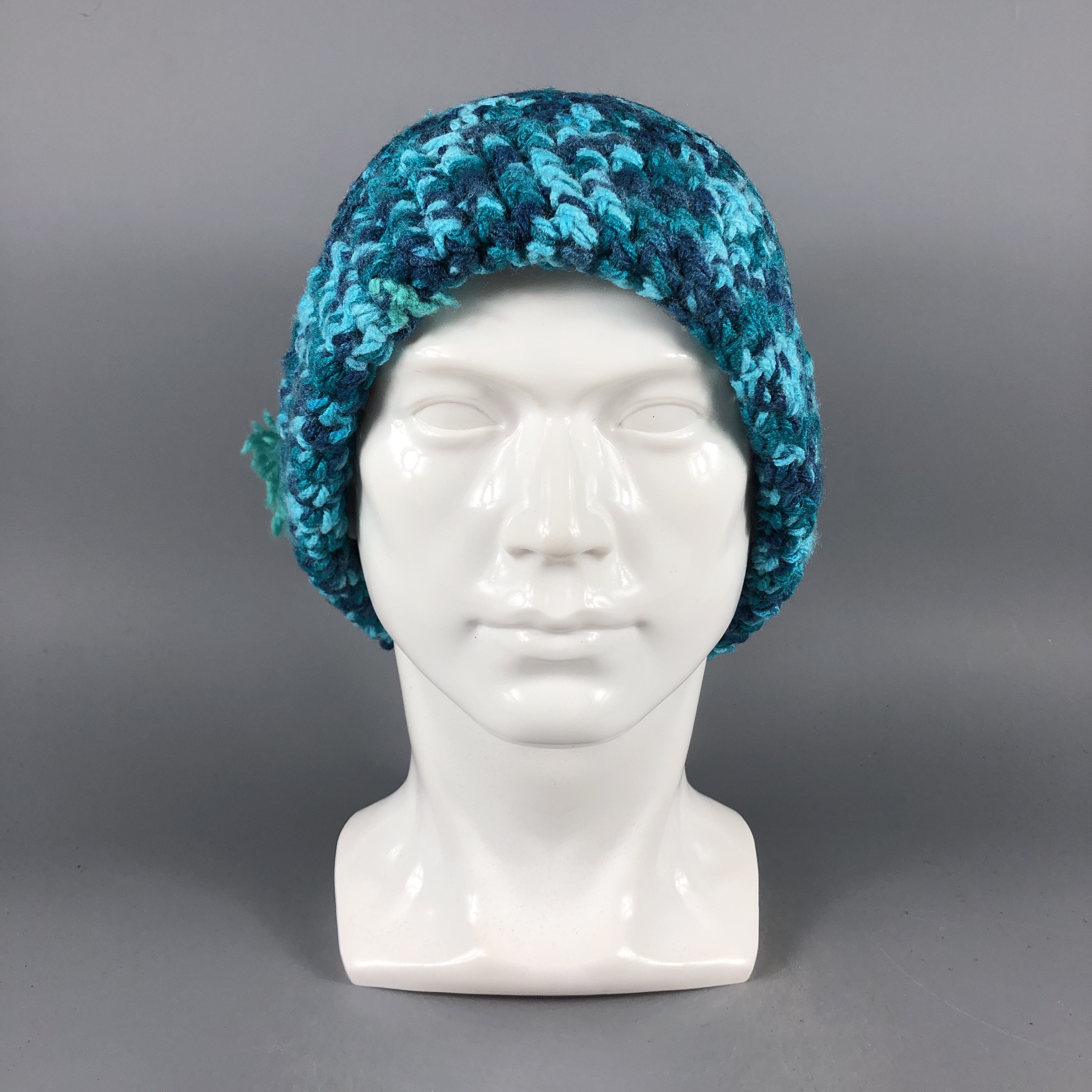 image of Vintage Double Pompom Beanie Snow Hat Snow Cap -D873, Women's