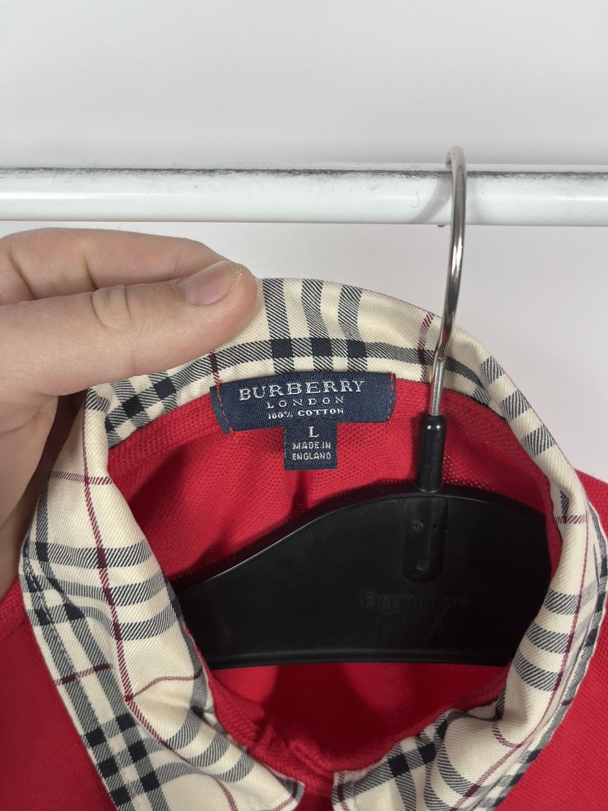 Burberry Burberry London Polo Shirt Nova Check Collar Long Sleeve L Size L / US 10 / IT 46 - 7 Thumbnail