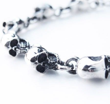 King Baby Studio King Baby Sterling Silver Skull Bracelet Size ONE SIZE - 2 Thumbnail