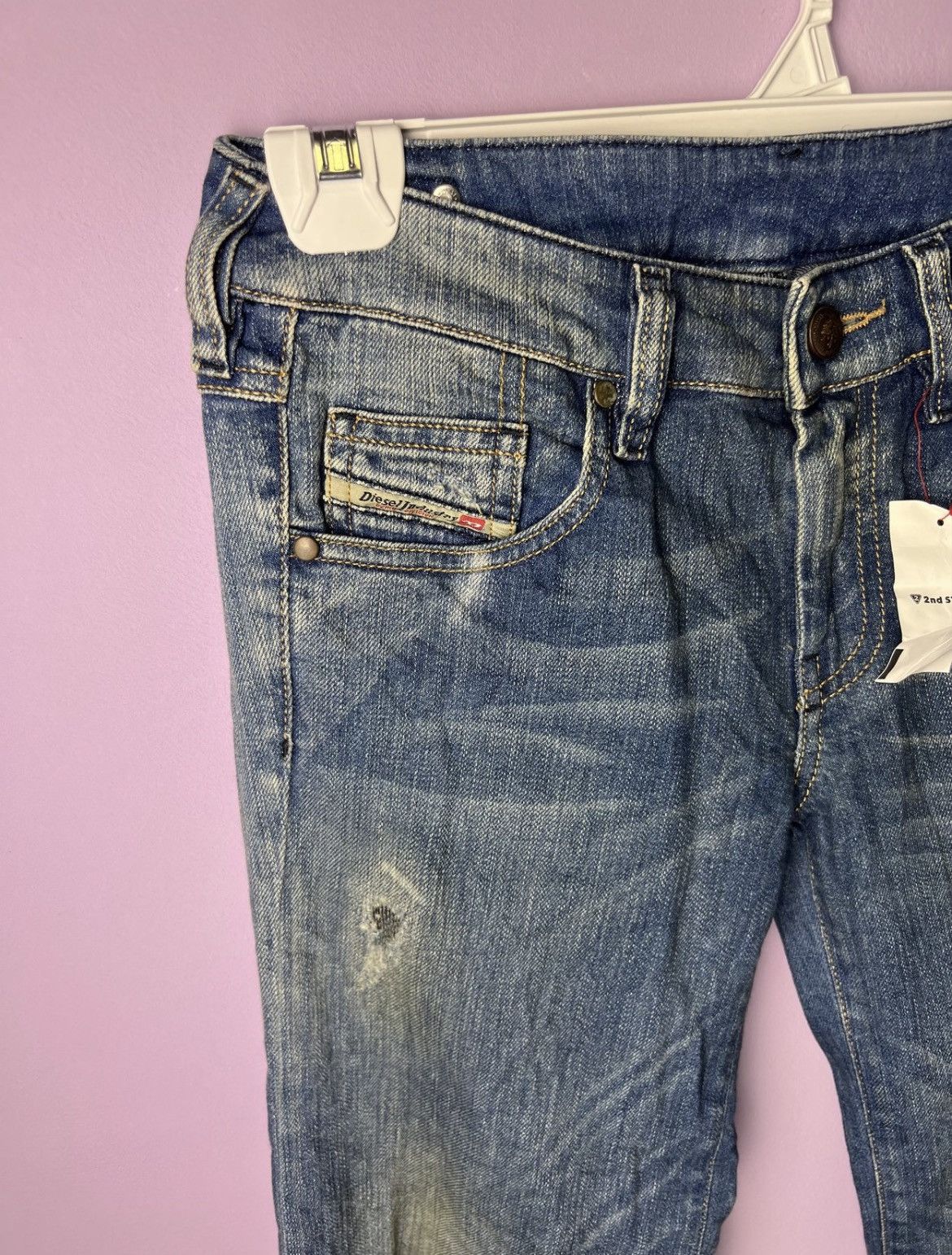 Diesel 🔥Vintage Diesel Distressed Denim Size 27" / US 4 / IT 40 - 5 Thumbnail