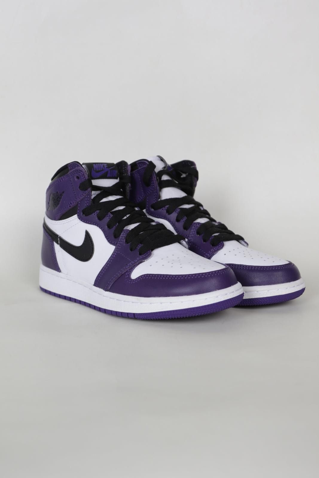 Nike 2020's Nike x Air Jordan 1 Court Purple High-Top Sneakers Size US 6.5 / EU 39-40 - 1 Thumbnail
