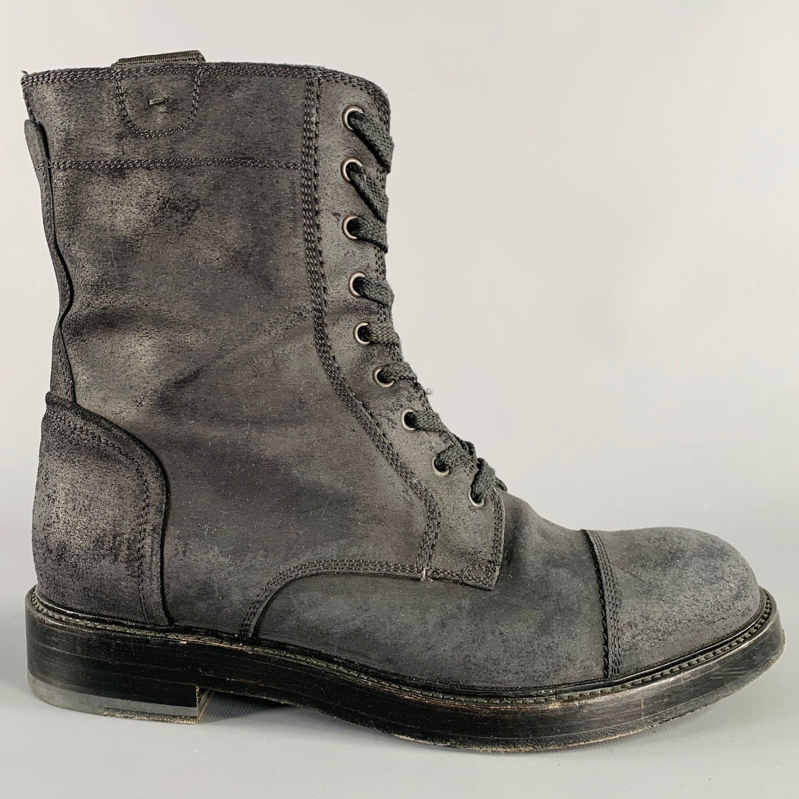 Paul Andrew PAUL ANDREW Size 10 Black Nubuck Leather Side Zipper Boots Size US 10 / EU 43 - 2 Thumbnail
