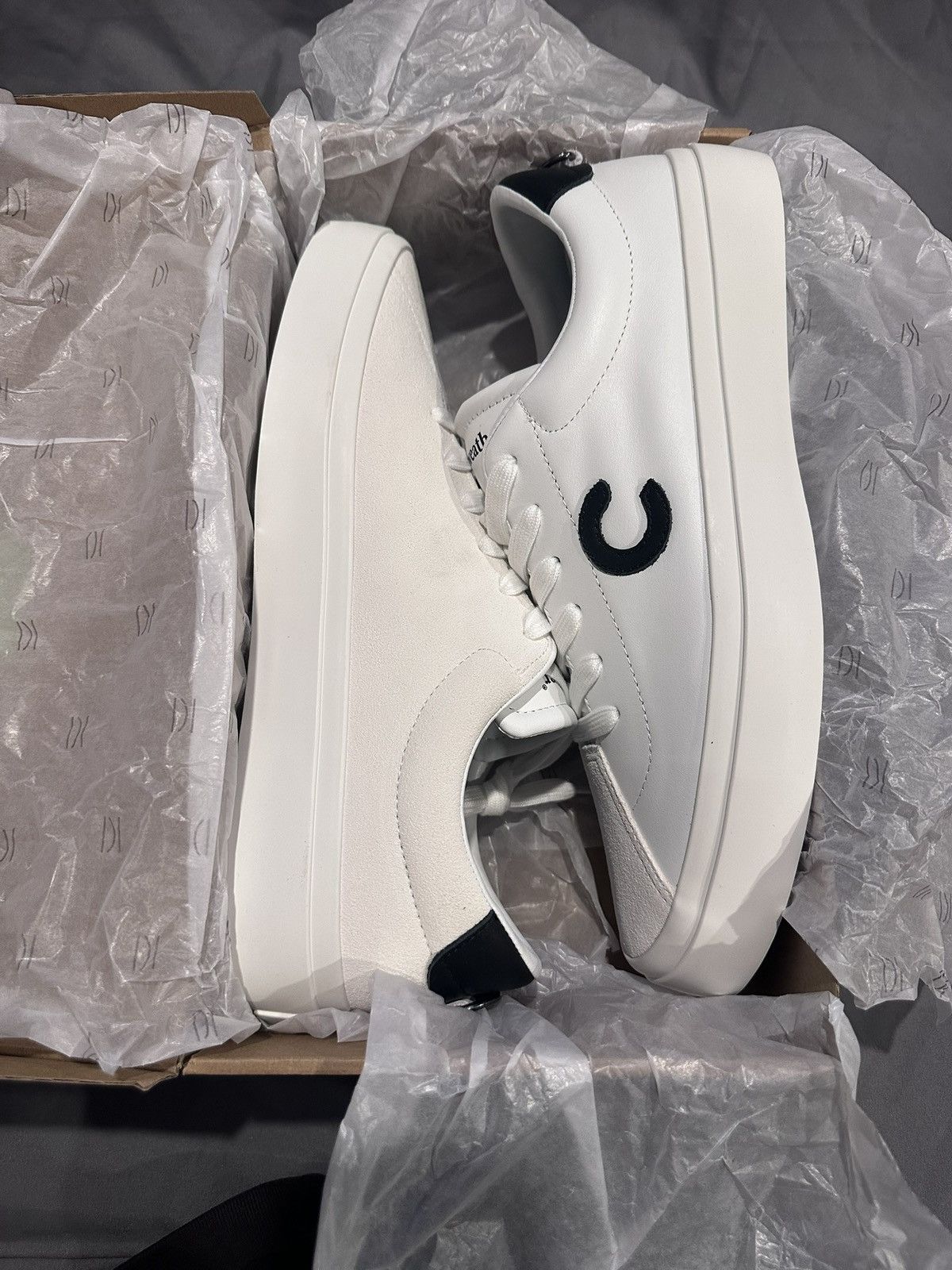 ClearWeather Clearweather Continental White Leather Sneakers size 13 Size US 13 / EU 46 - 2 Thumbnail