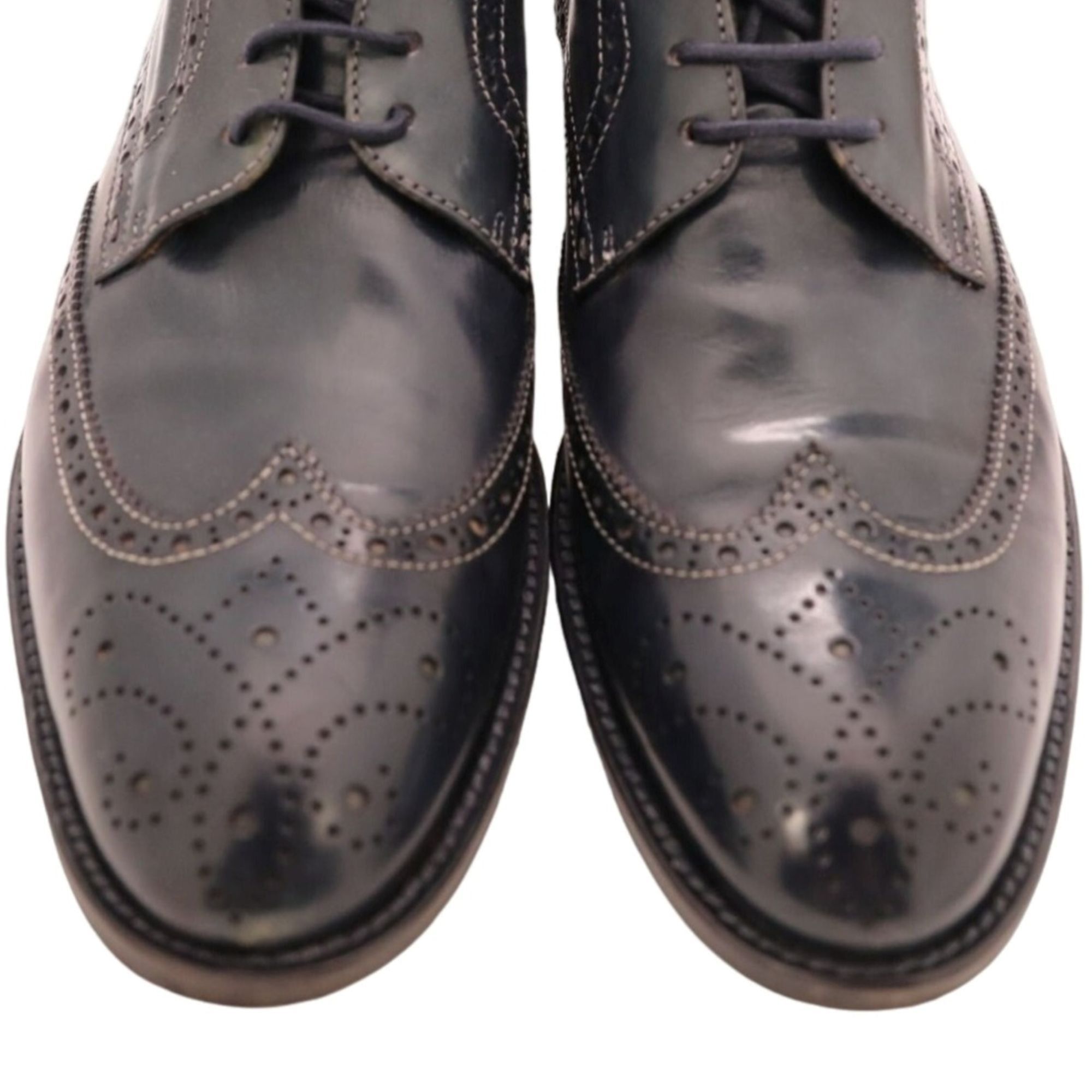 NAVYBOOT Navyboot Italy Navy Blue Leather Wingtip Chukka Boots Men 7 Size US 7 / EU 40 - 10 Thumbnail